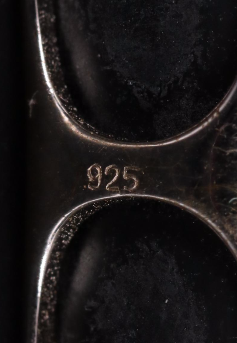 Sterling Sapphire Rubber Bracelet