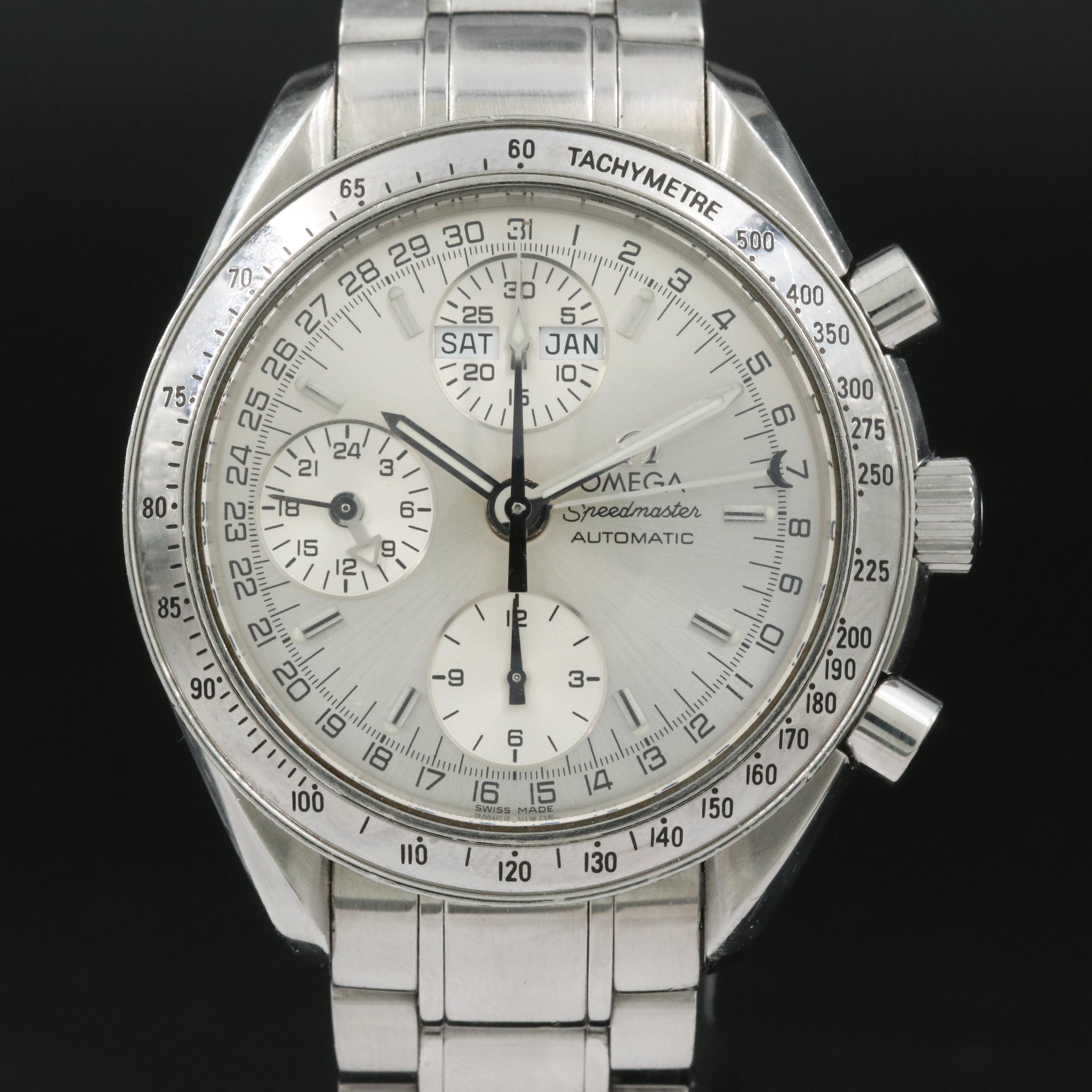 1999 Omega Speedmaster Automatic Triple Calendar Chronograph Watch