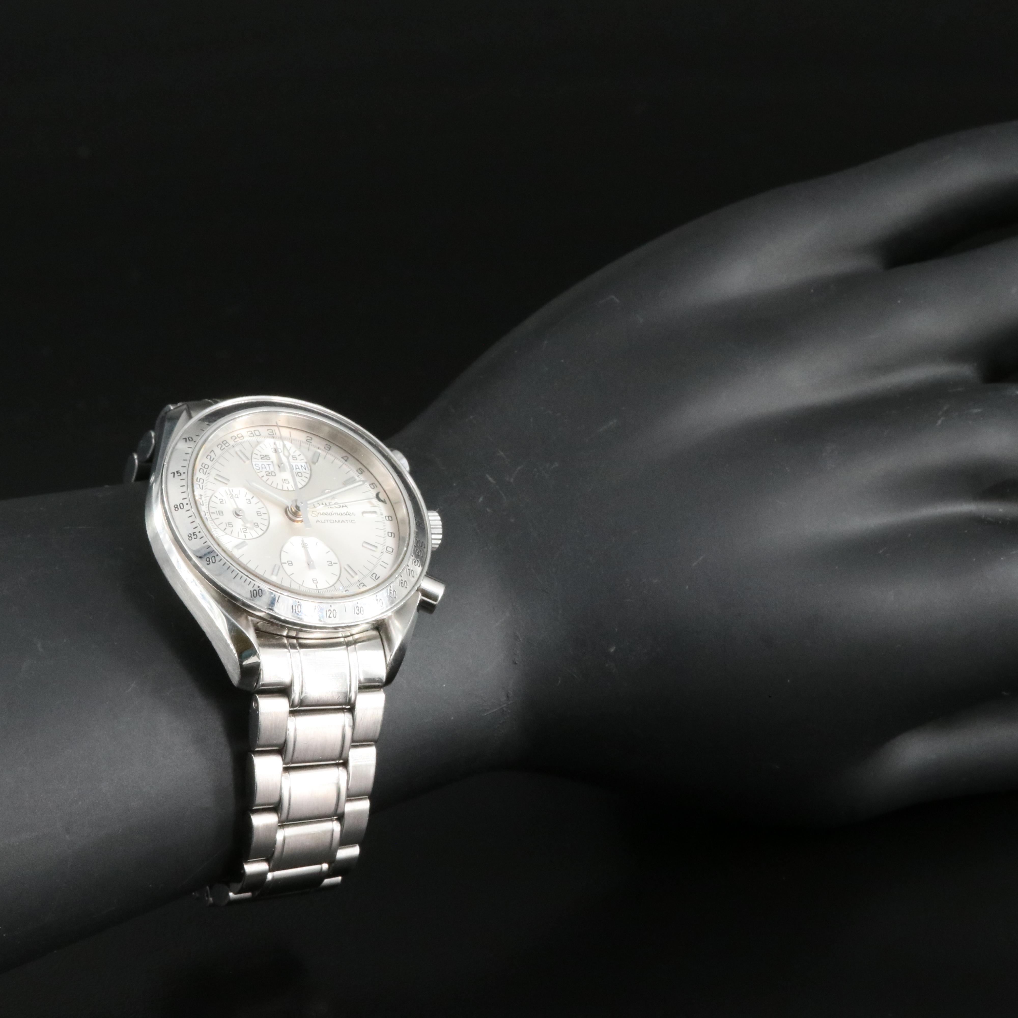 1999 Omega Speedmaster Automatic Triple Calendar Chronograph Watch