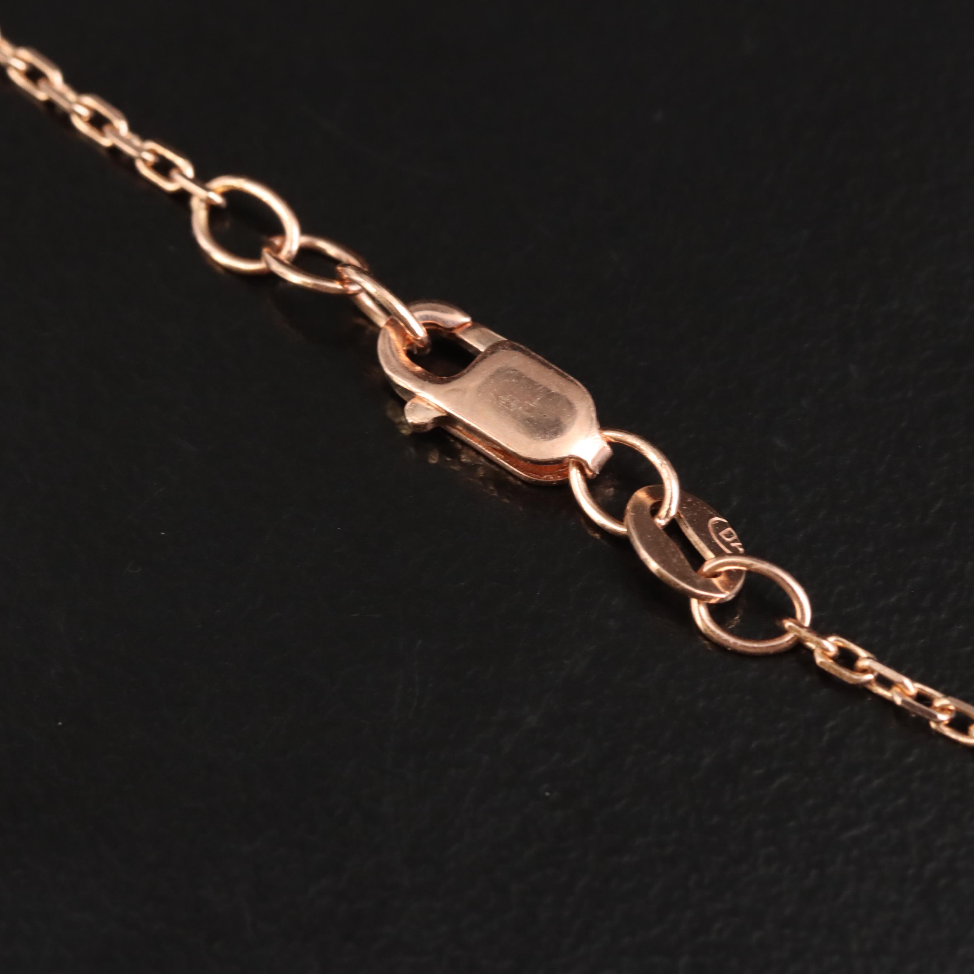 14K Rose Gold 0.57 CTW Diamond Line Bracelet