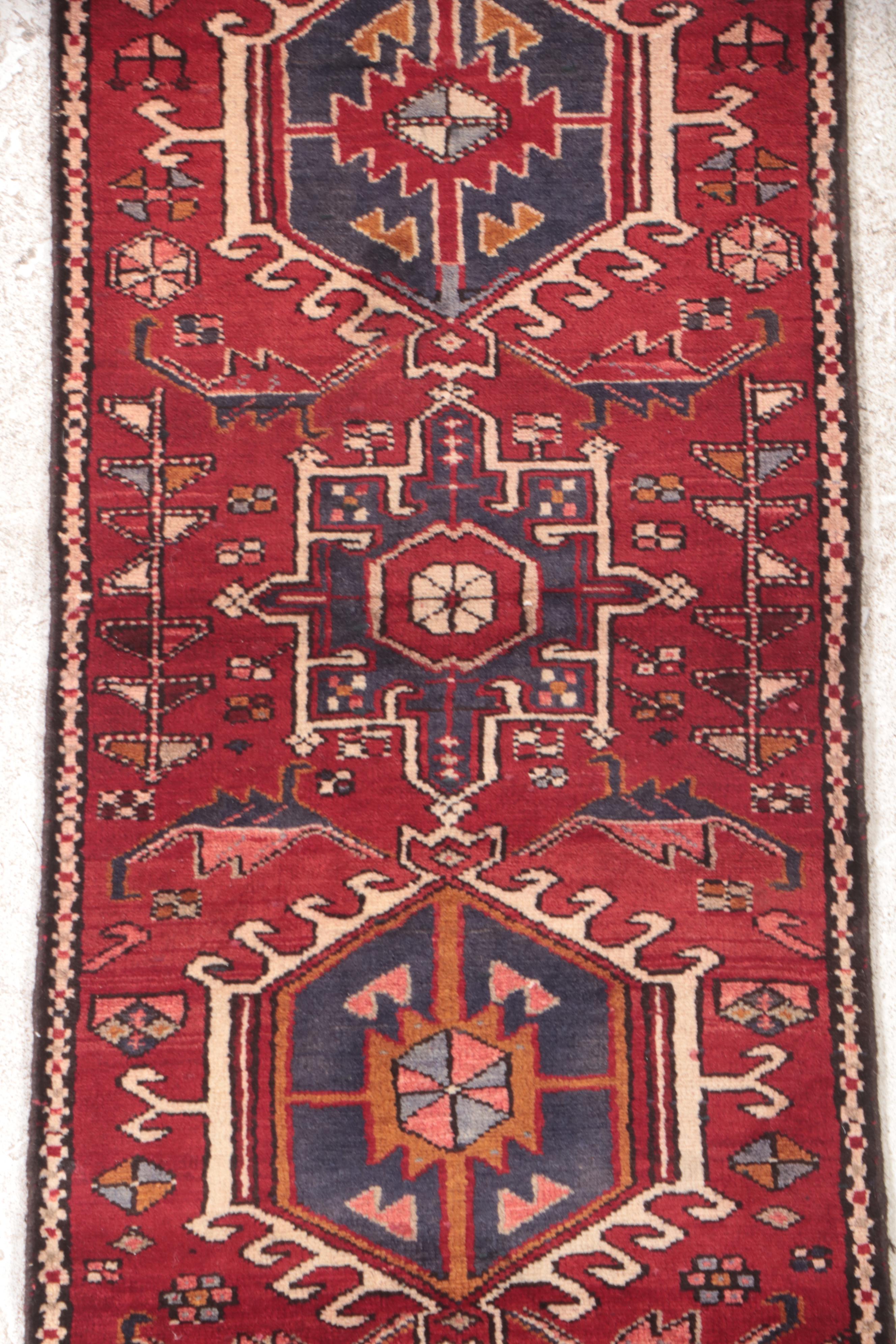 2'1 x 14'7 Hand-Knotted Persian Karaja Carpet Runner