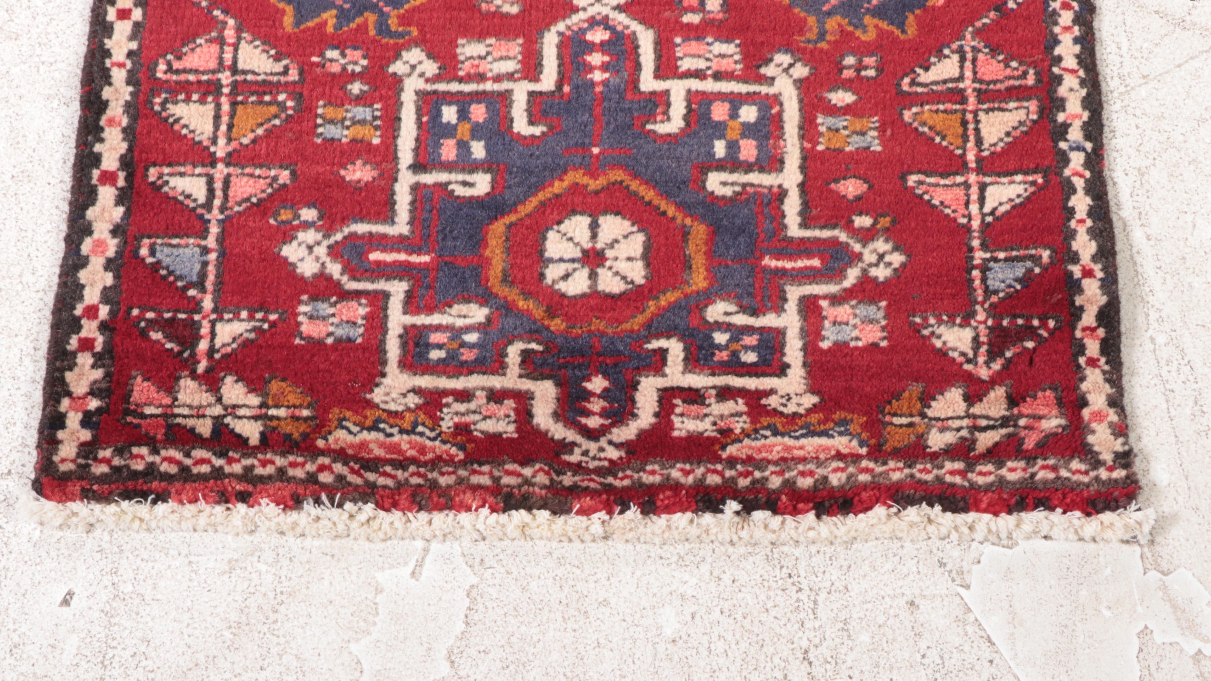 2'1 x 14'7 Hand-Knotted Persian Karaja Carpet Runner