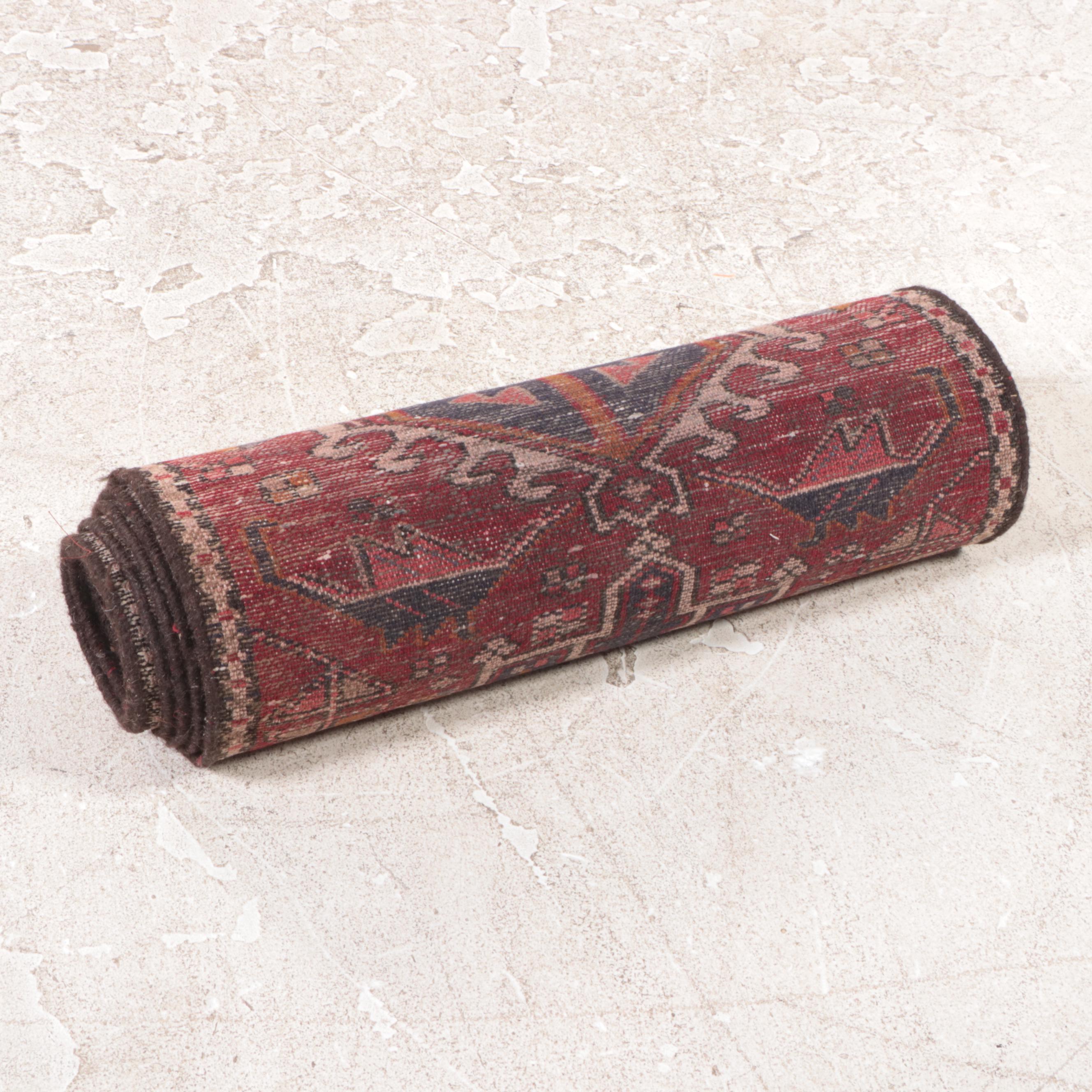 2'1 x 14'7 Hand-Knotted Persian Karaja Carpet Runner