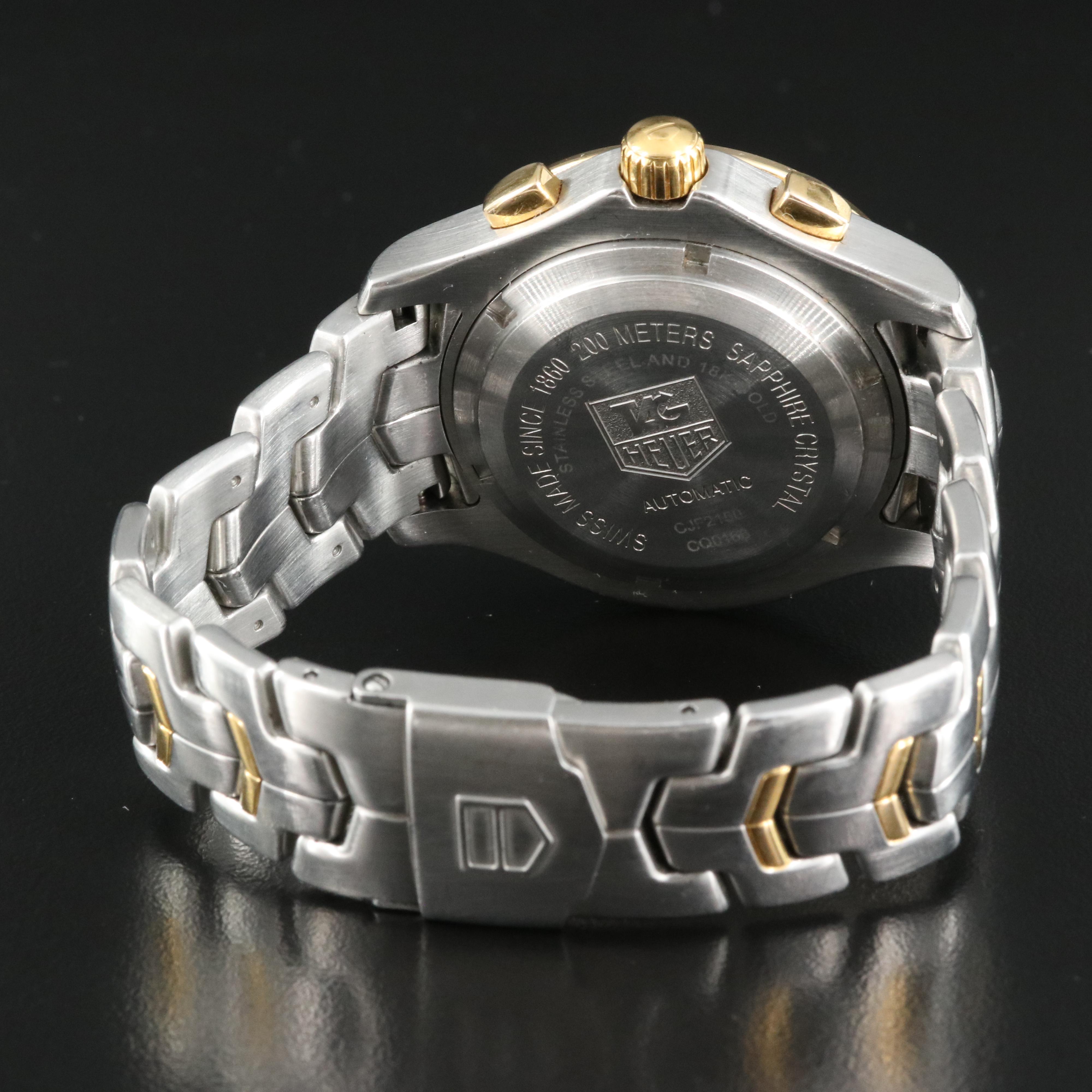 18K and Stainless Steel TAG Heuer Link Automatic Chronograph Watch