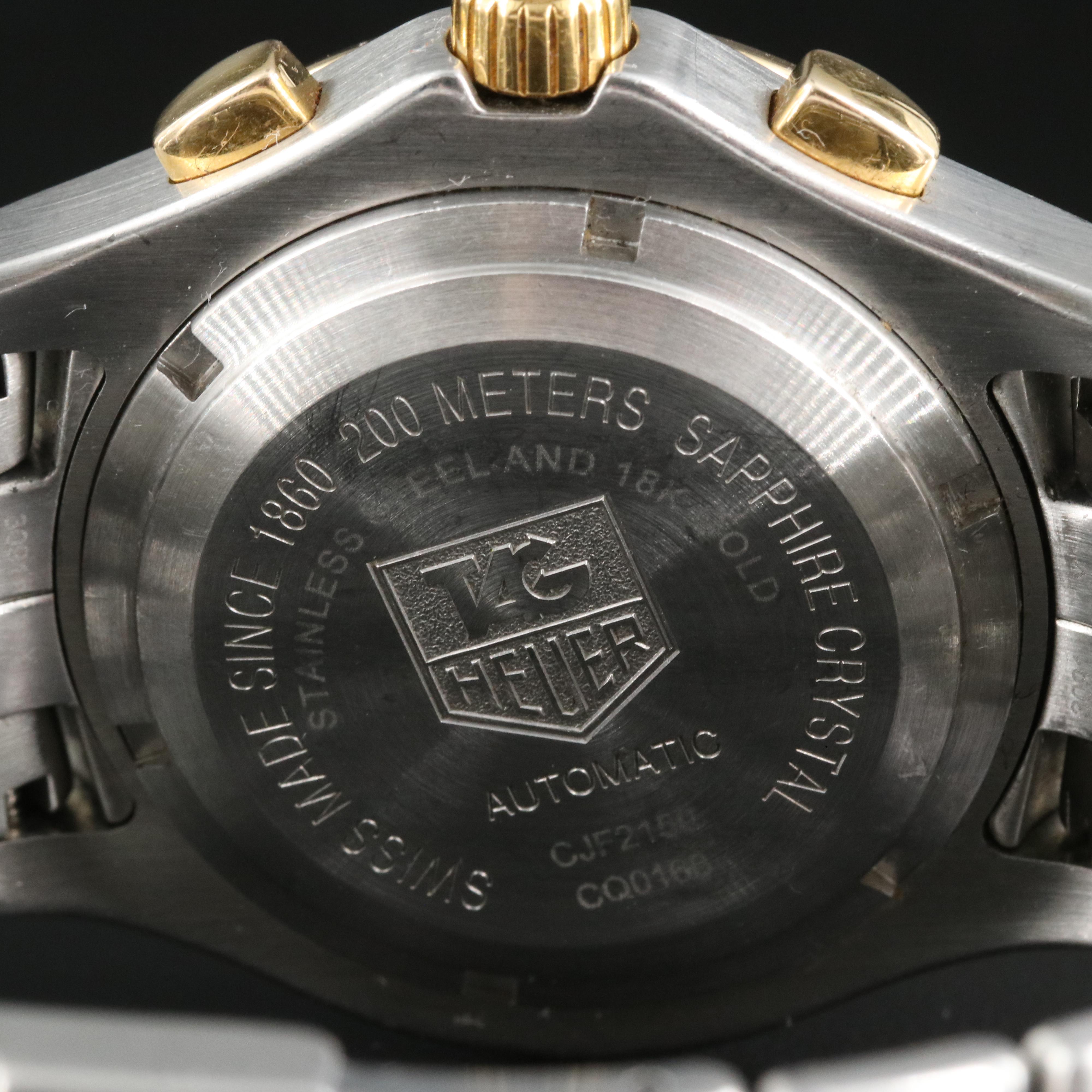 18K and Stainless Steel TAG Heuer Link Automatic Chronograph Watch