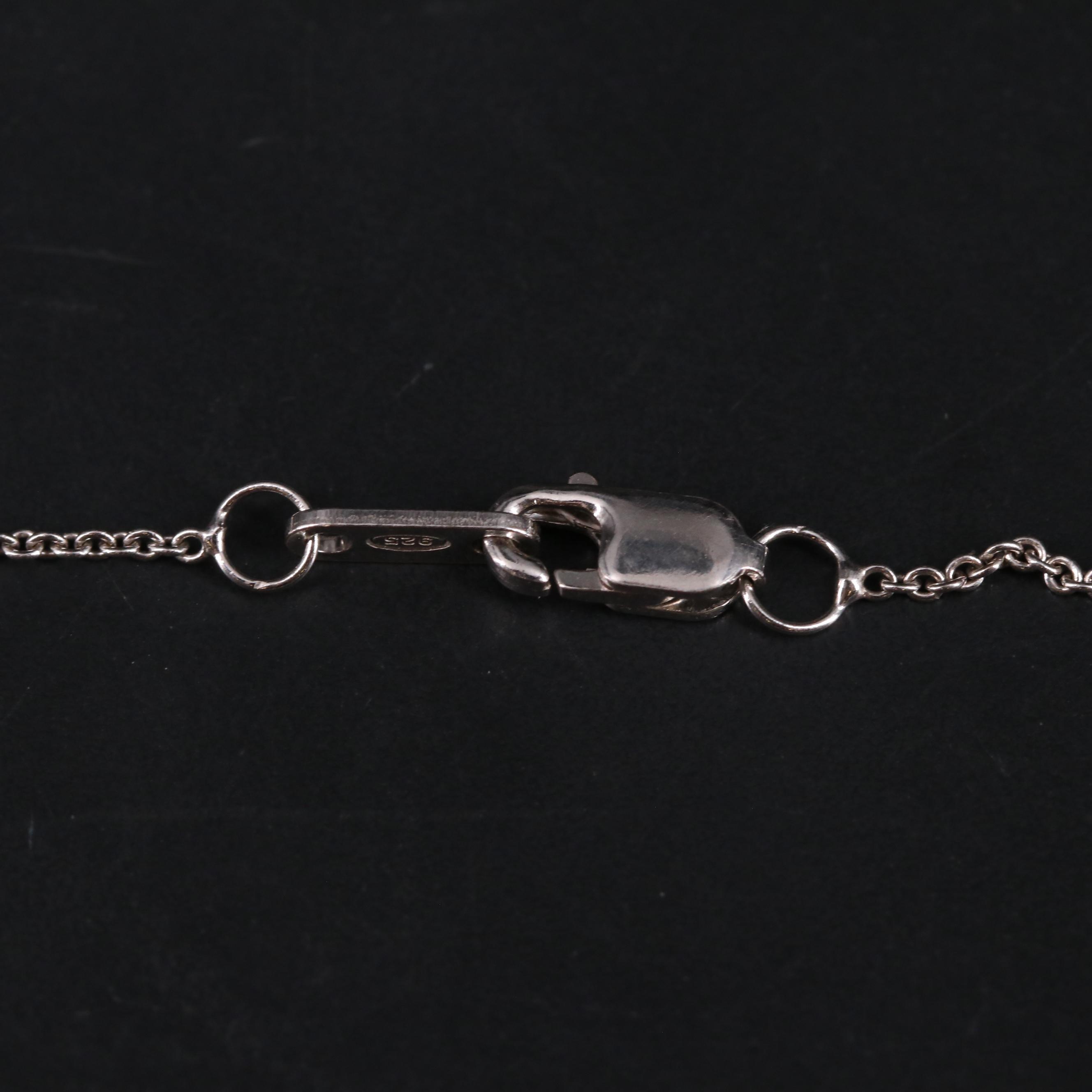 Sterling Diamond and Assorted Gemstone "Mom" Heart Pendant Necklace