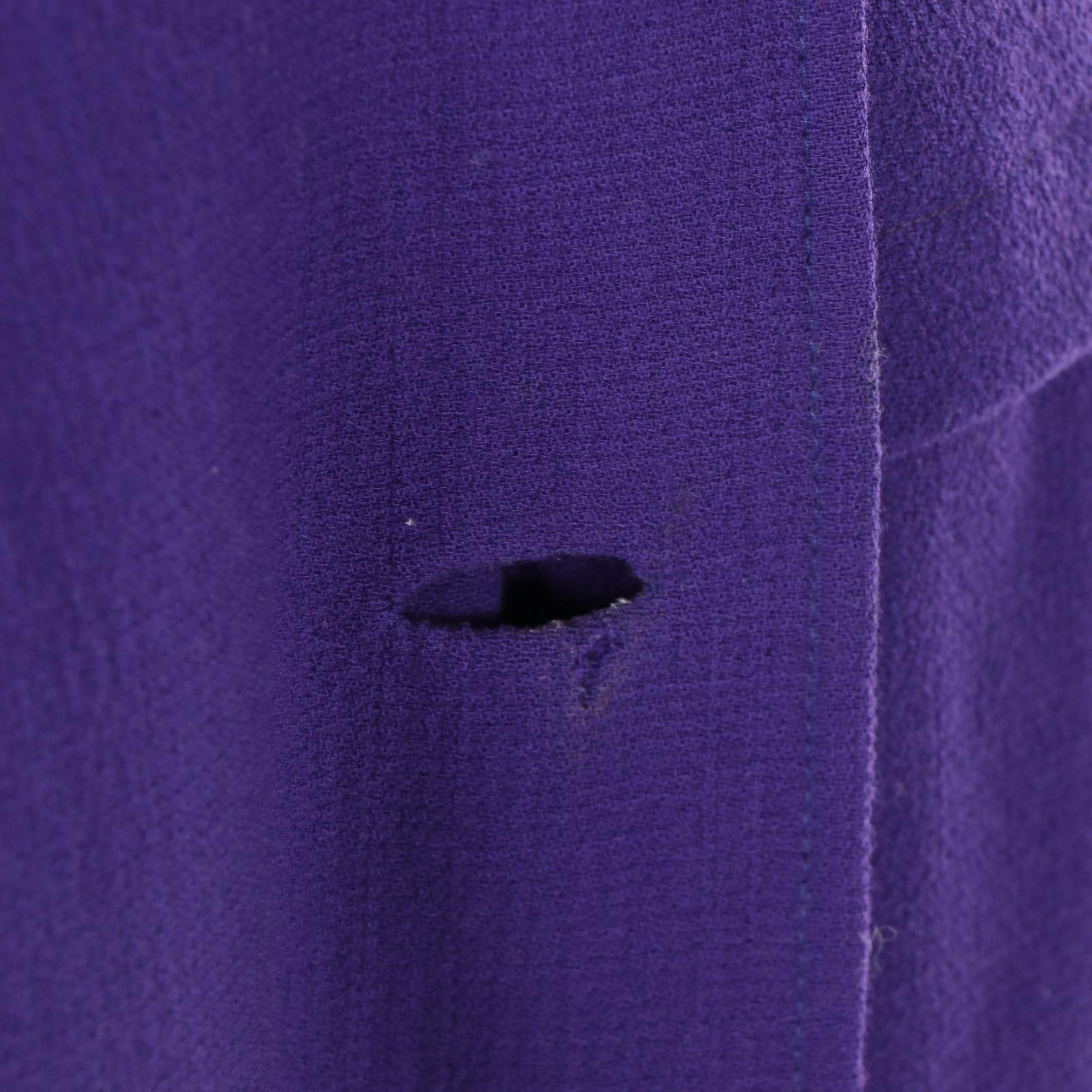 Oscar de la Renta Purple Wool Dress and Jacket Set