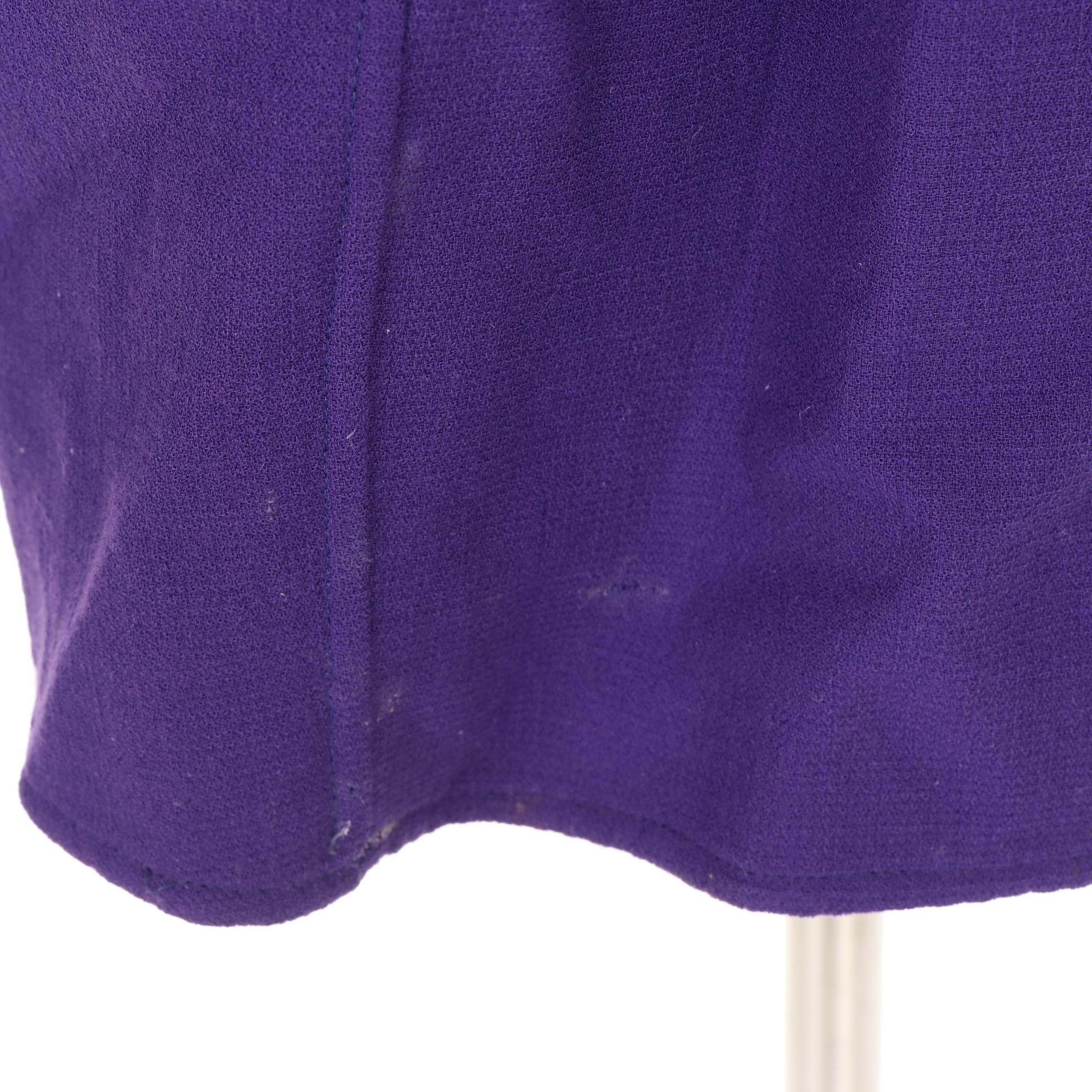 Oscar de la Renta Purple Wool Dress and Jacket Set