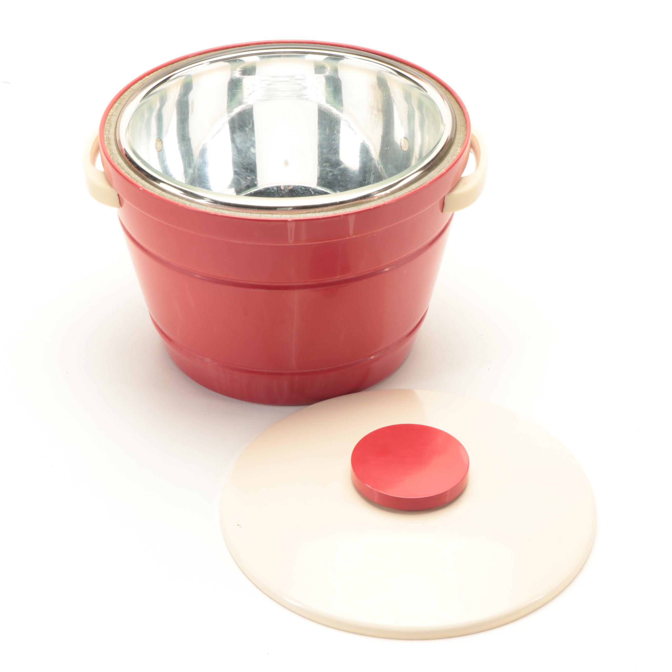 Thermos Glass Insulated Ice Bucket with Optimus Portable Burner