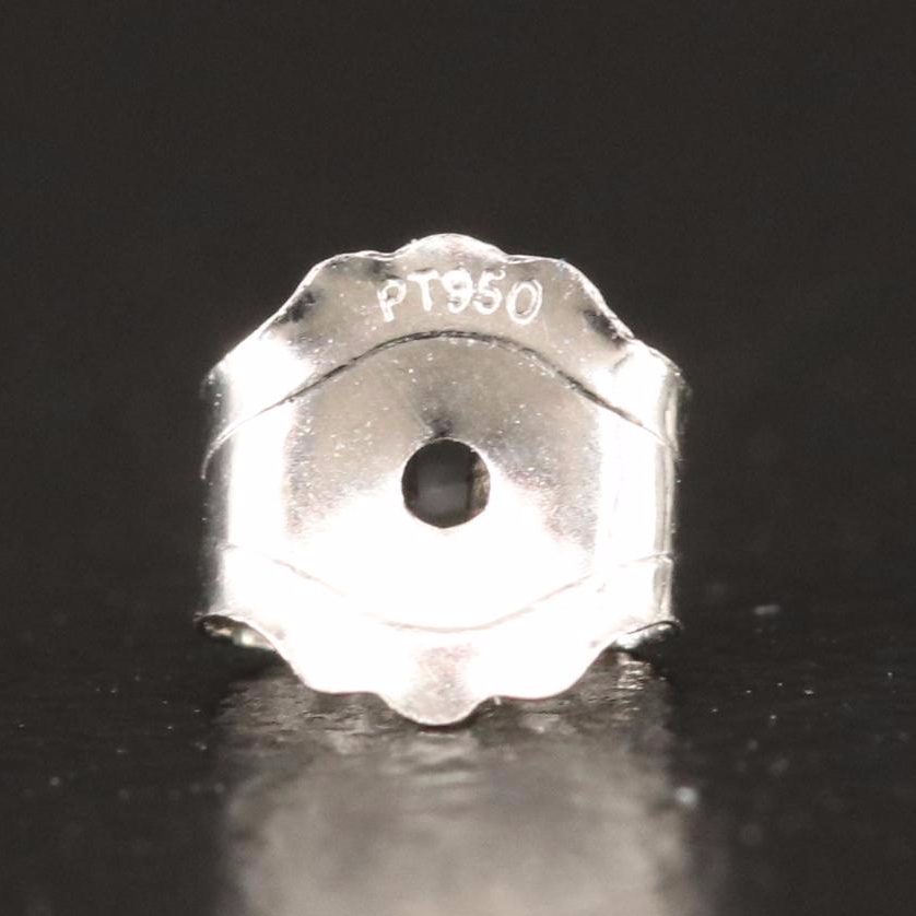 Platinum 3.01 CTW Lab Grown Diamond Earrings with IGI Reports