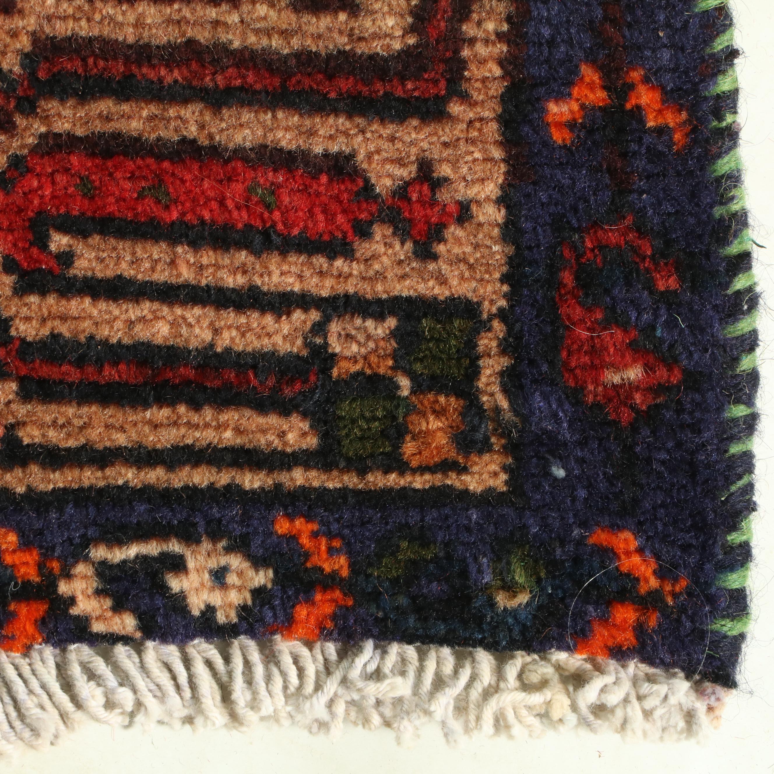 2'6 x 9'8 Hand-Knotted Persian Chenar Carpet Runner