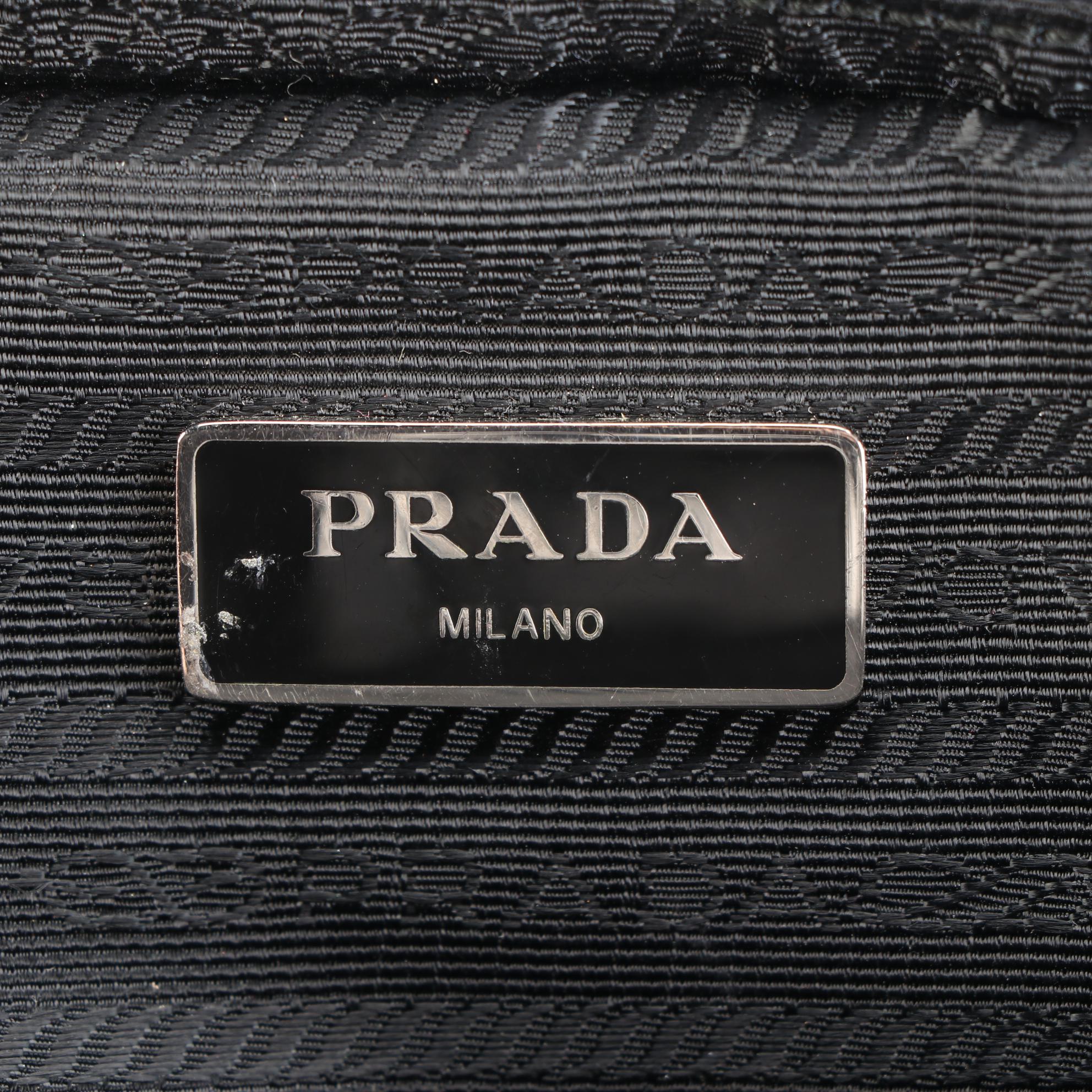 Prada Belt Bag in Nylon with Leather Trim