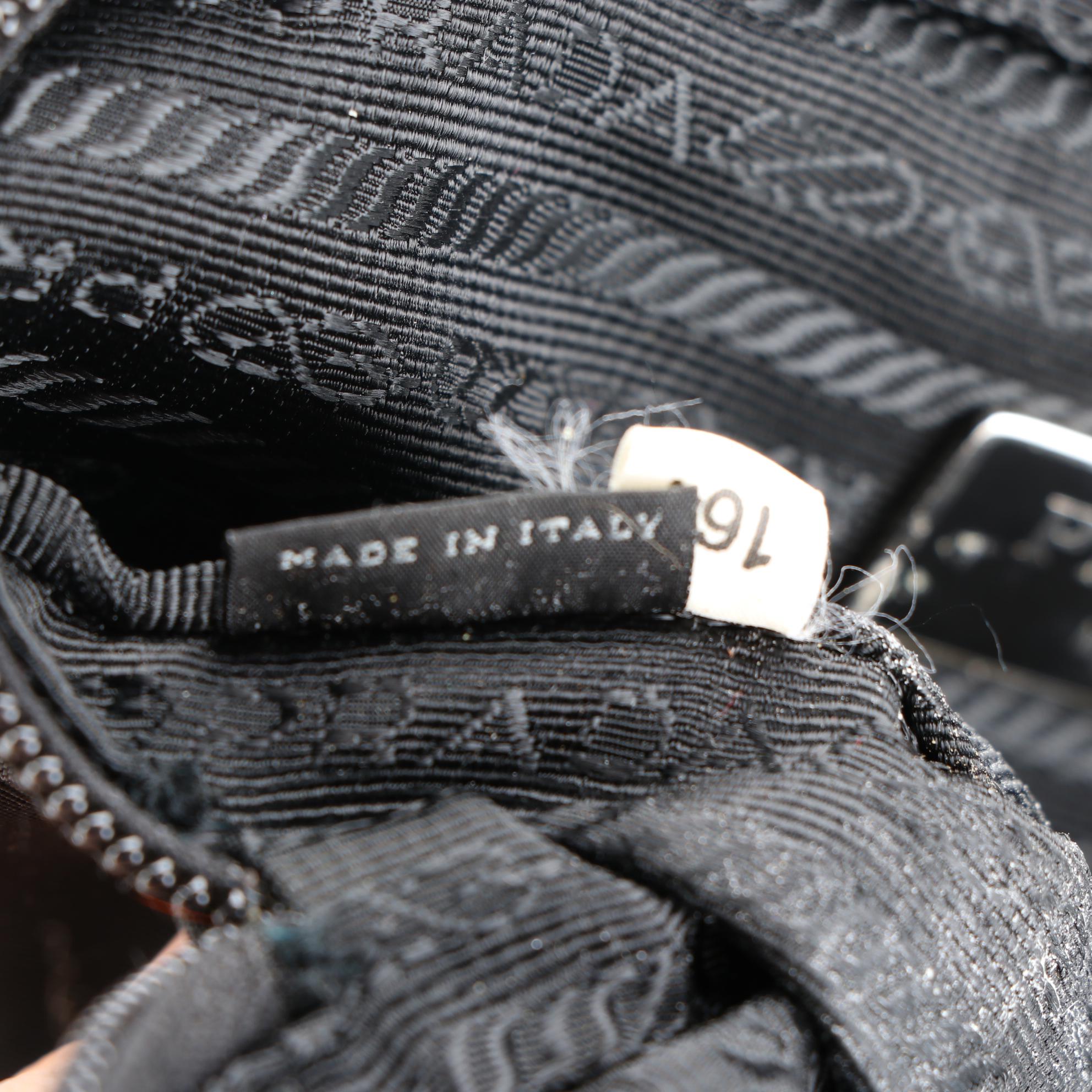 Prada Belt Bag in Nylon with Leather Trim