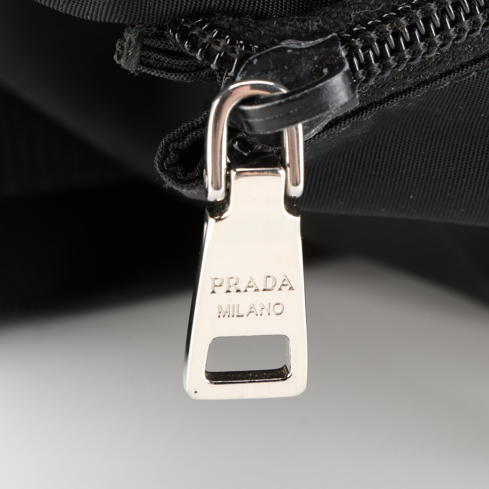 Prada Belt Bag in Nylon with Leather Trim