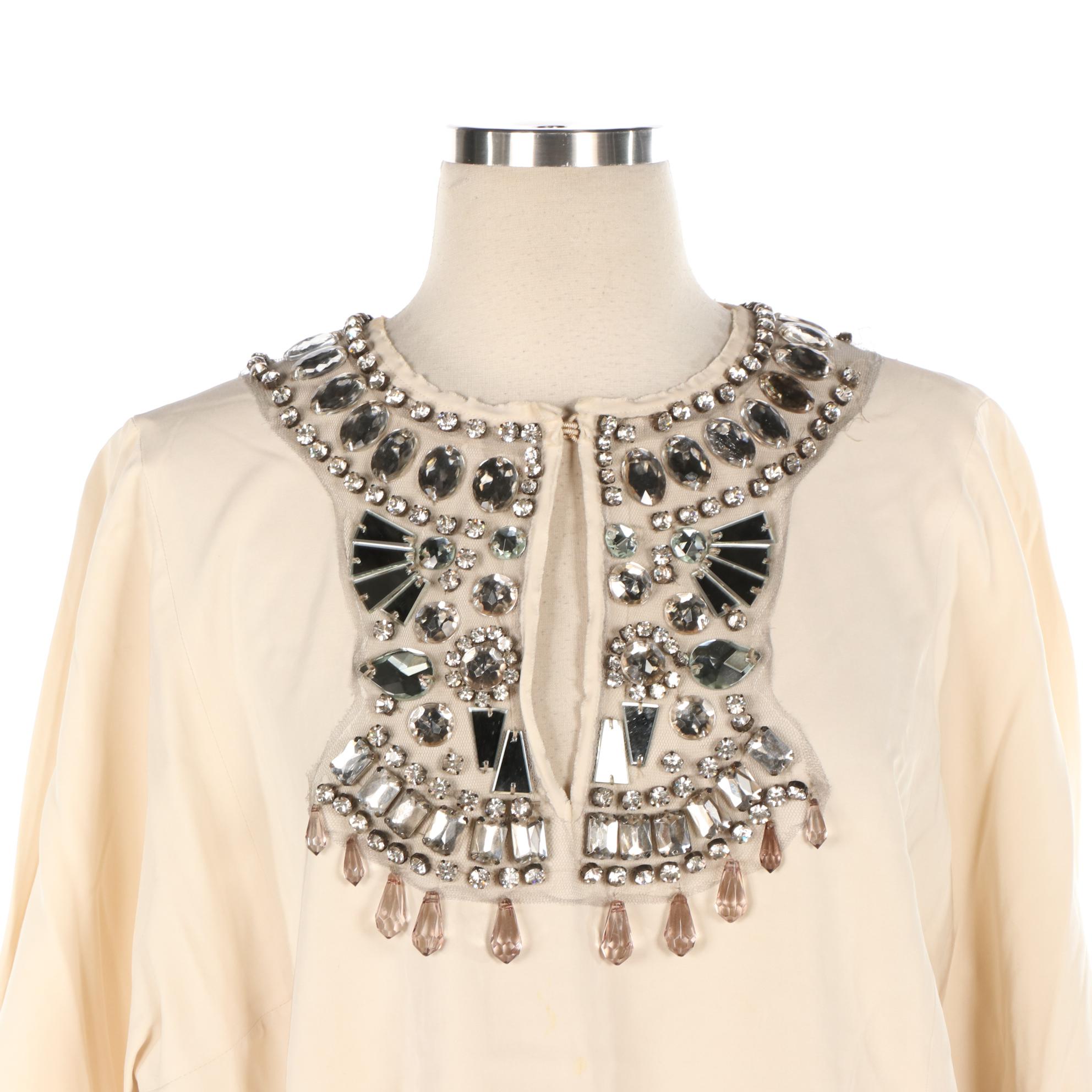 Lanvin Embellished Tunic Dress