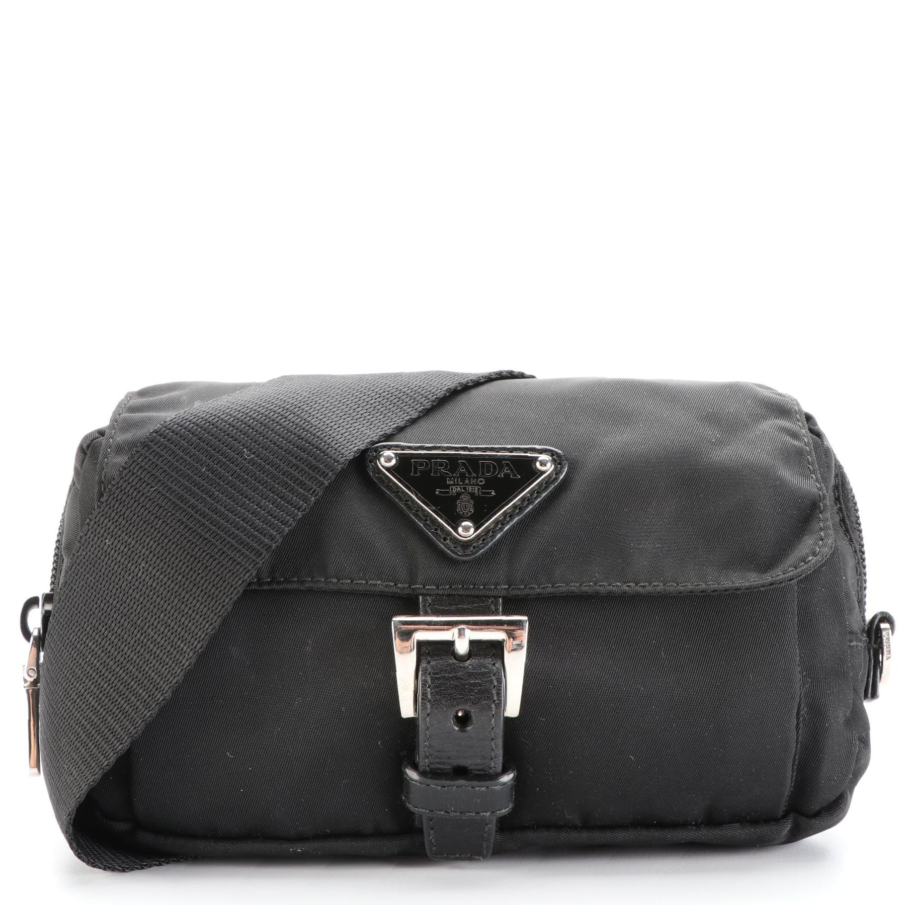 Prada Belt Bag in Nylon with Leather Trim