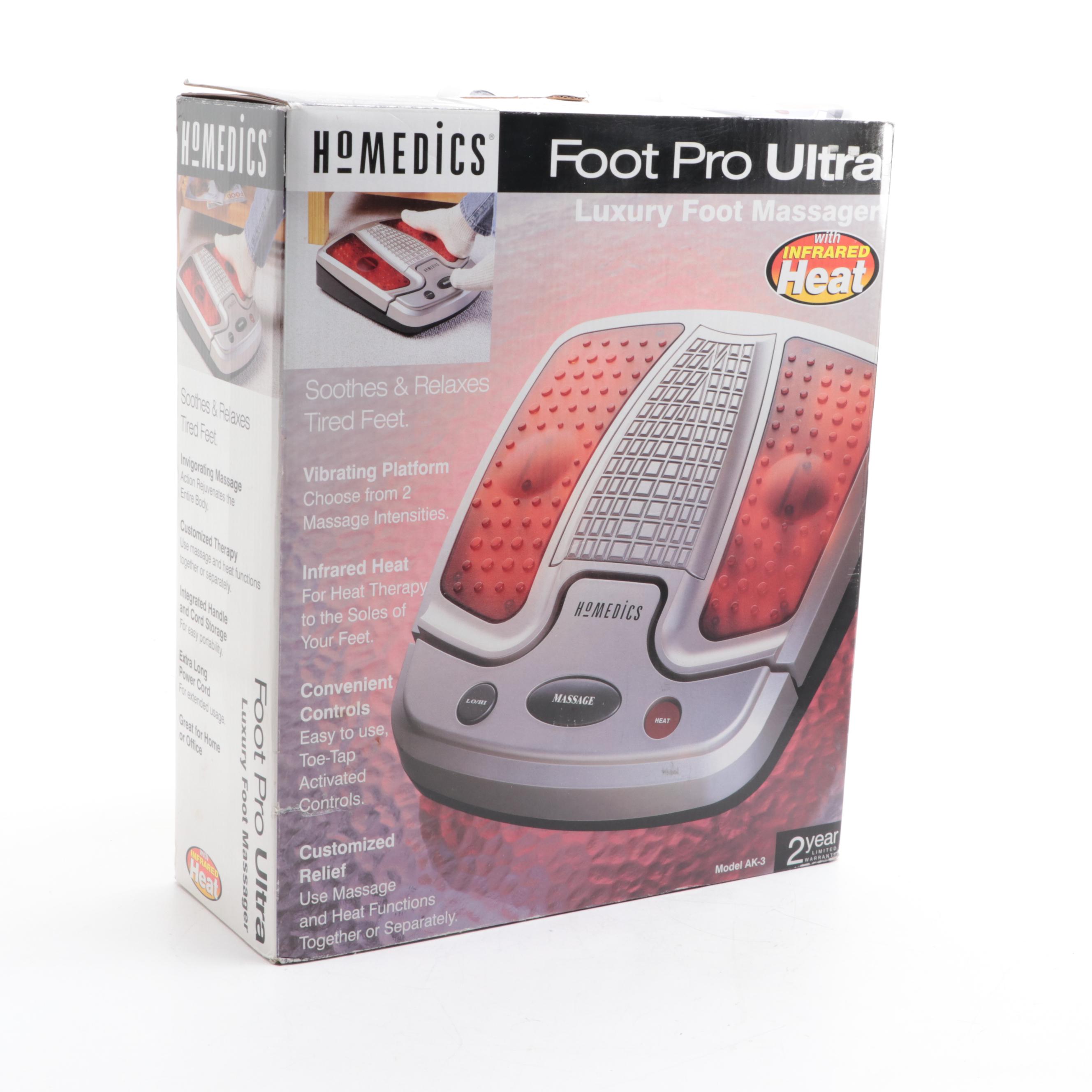 Homedics Luxury Foot Massager, MicrodermMD System, Selfie Light, and More