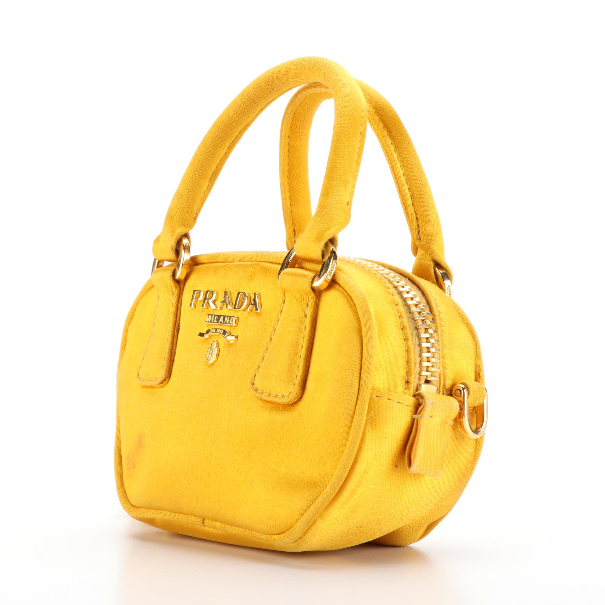 Prada Mini Crossbody Bag in Satin Textile