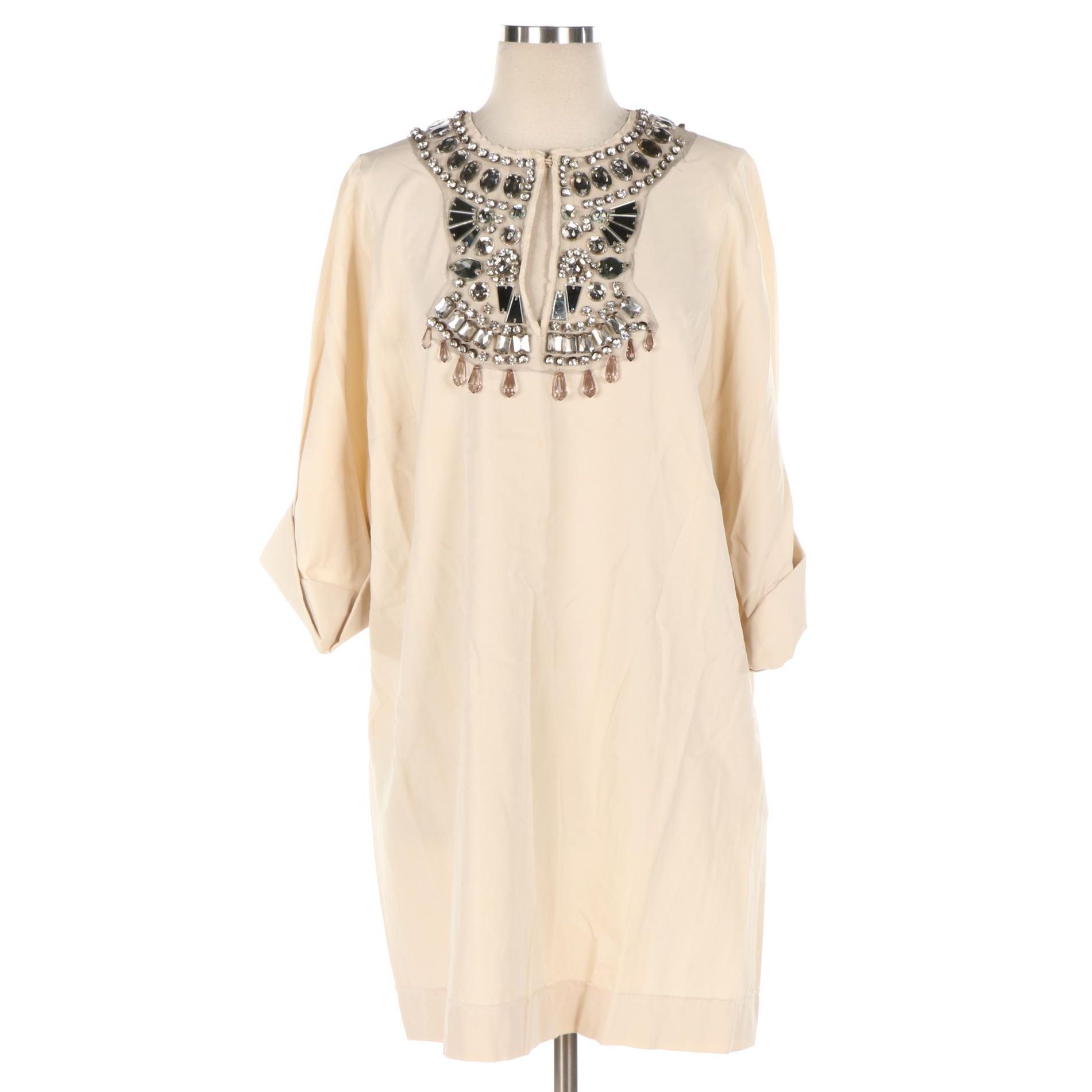 Lanvin Embellished Tunic Dress