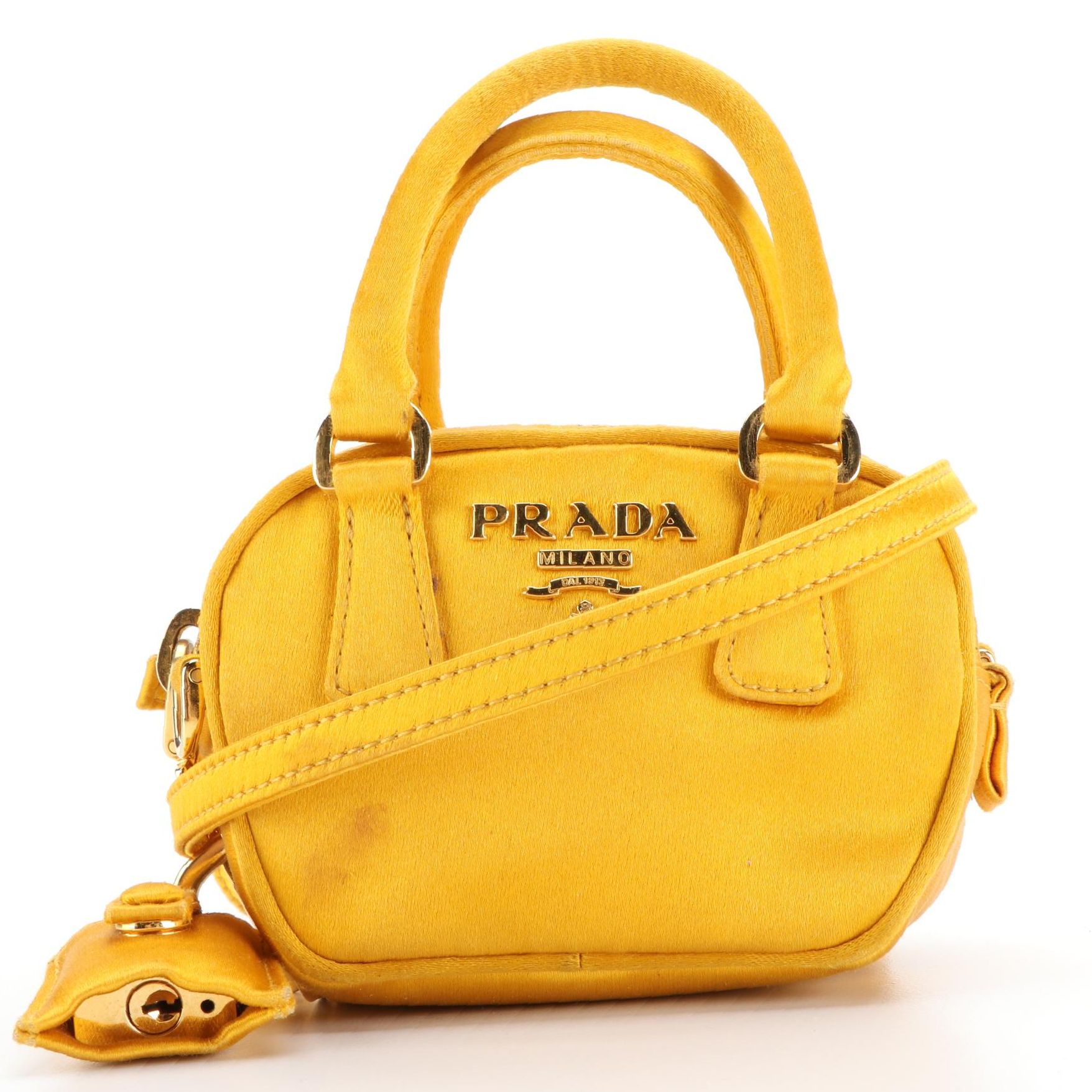 Prada Mini Crossbody Bag in Satin Textile