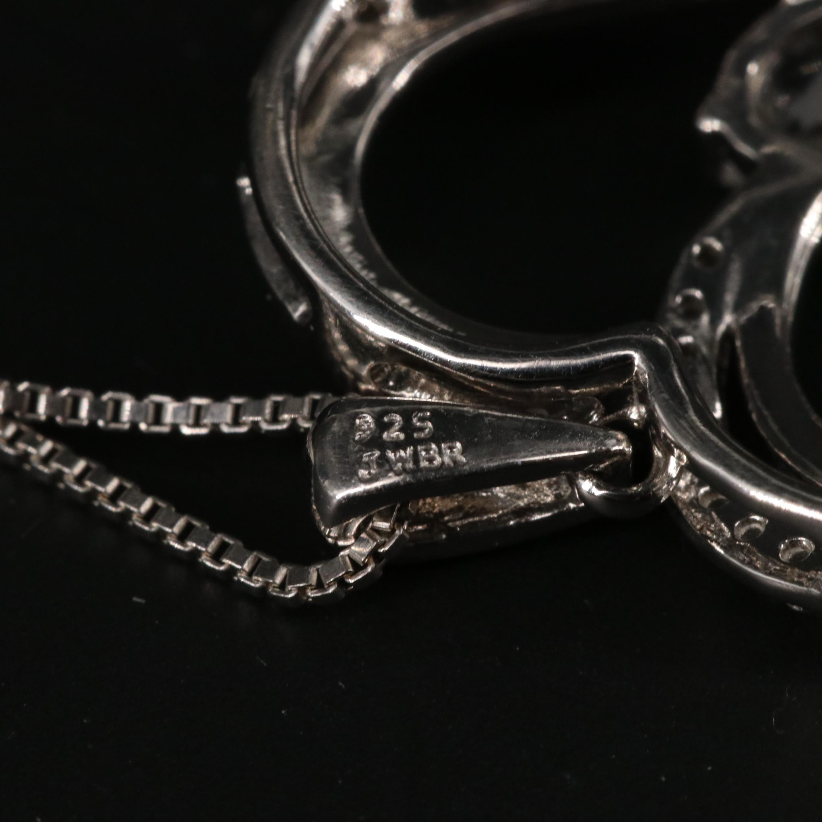 Starling Silver Sapphire Heart Necklace