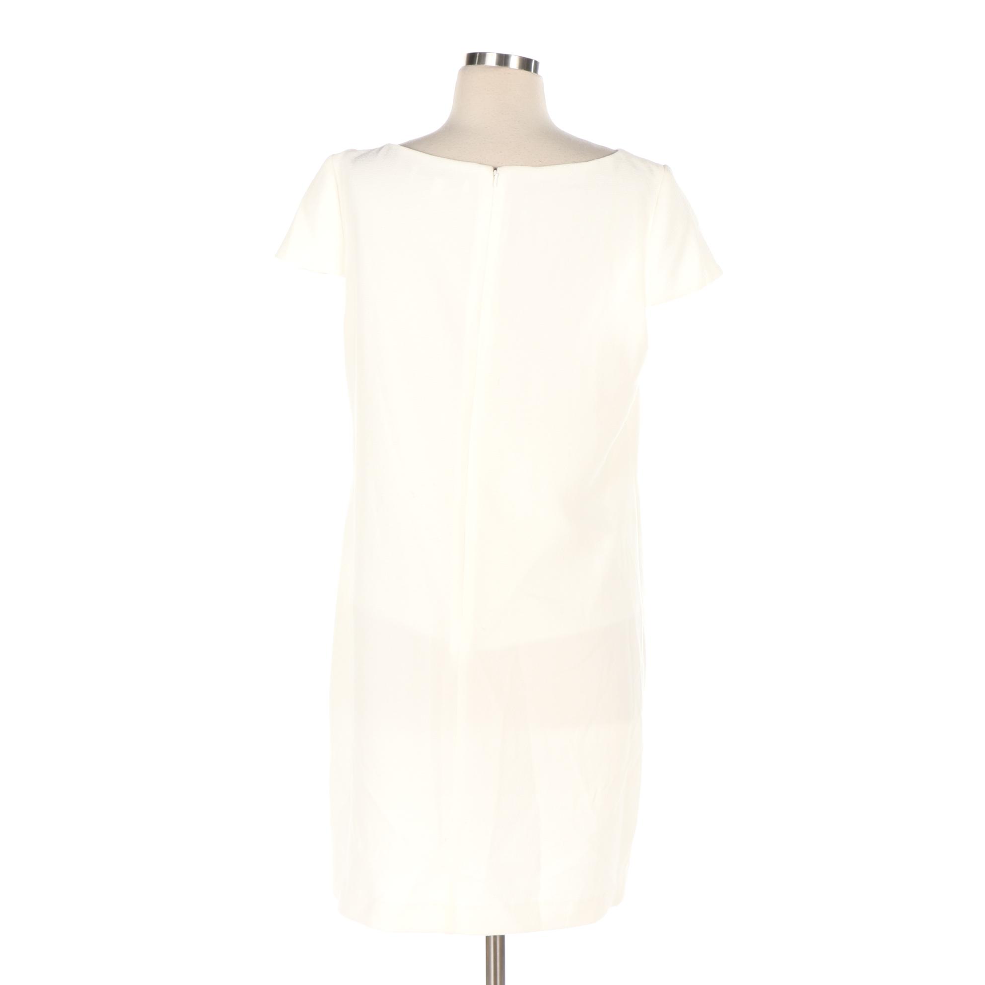 Badgley Mischka Beaded Accent Shift Dress