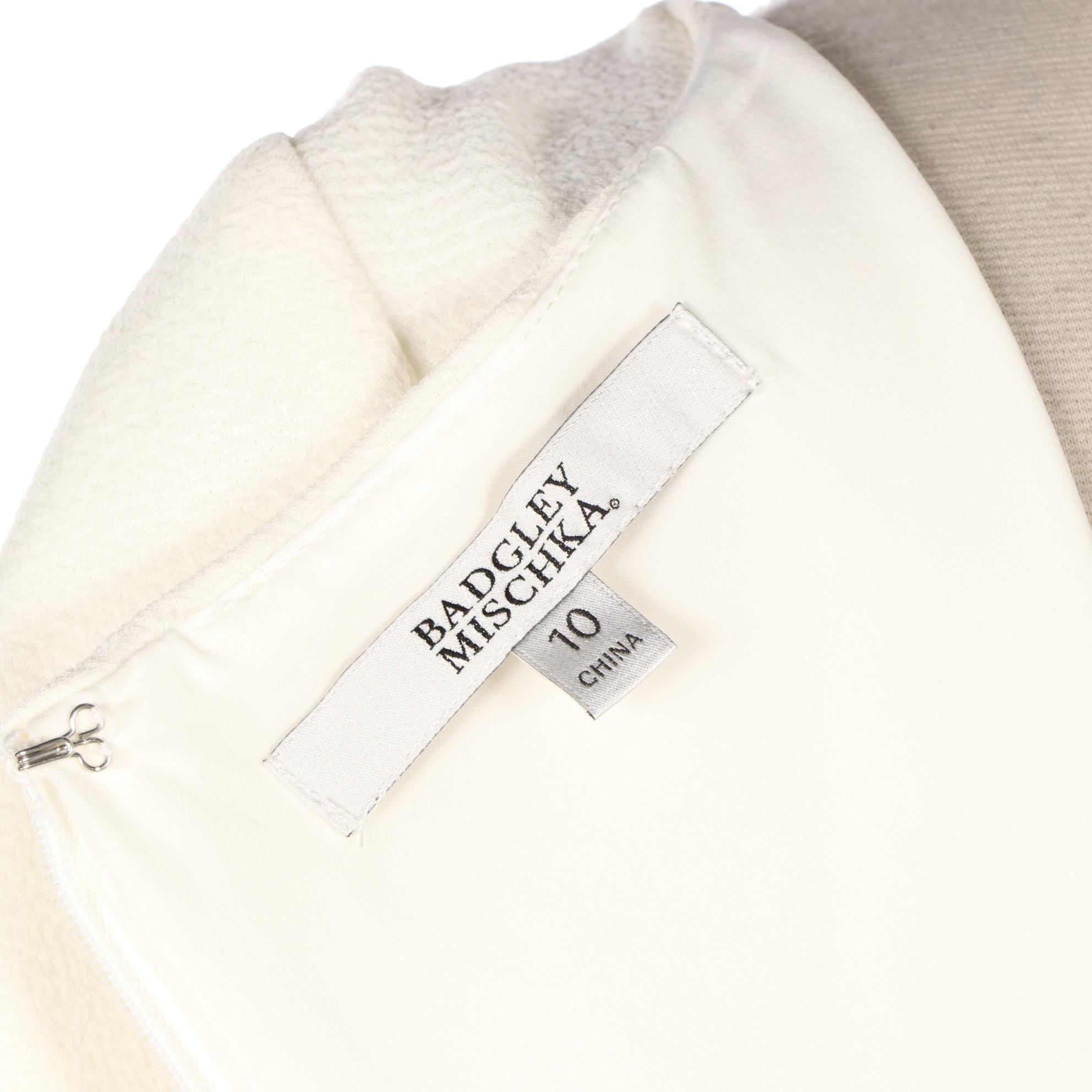 Badgley Mischka Beaded Accent Shift Dress