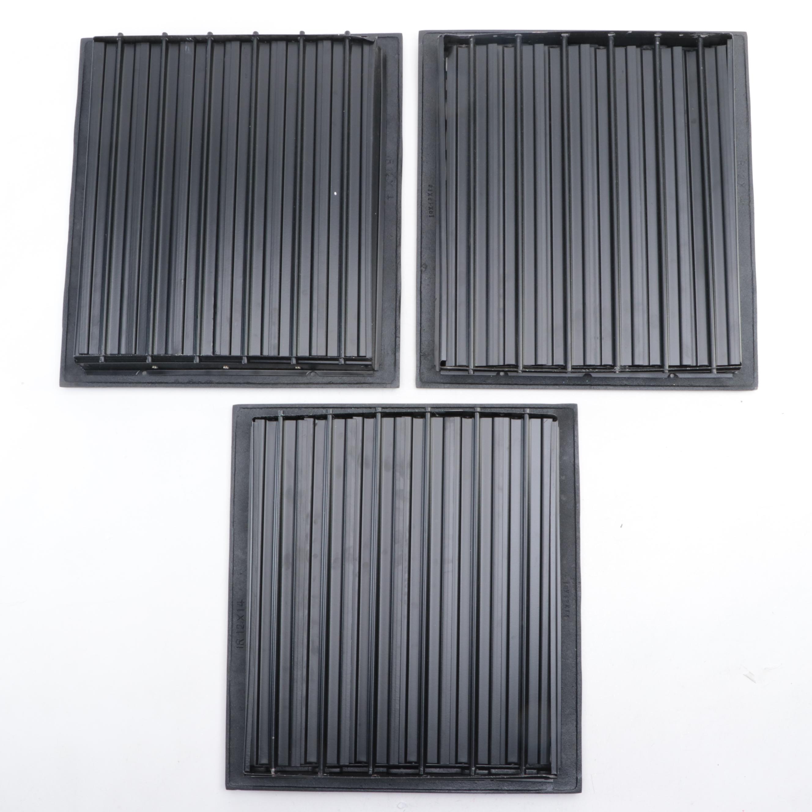 Black Cast Iron Wall Registers