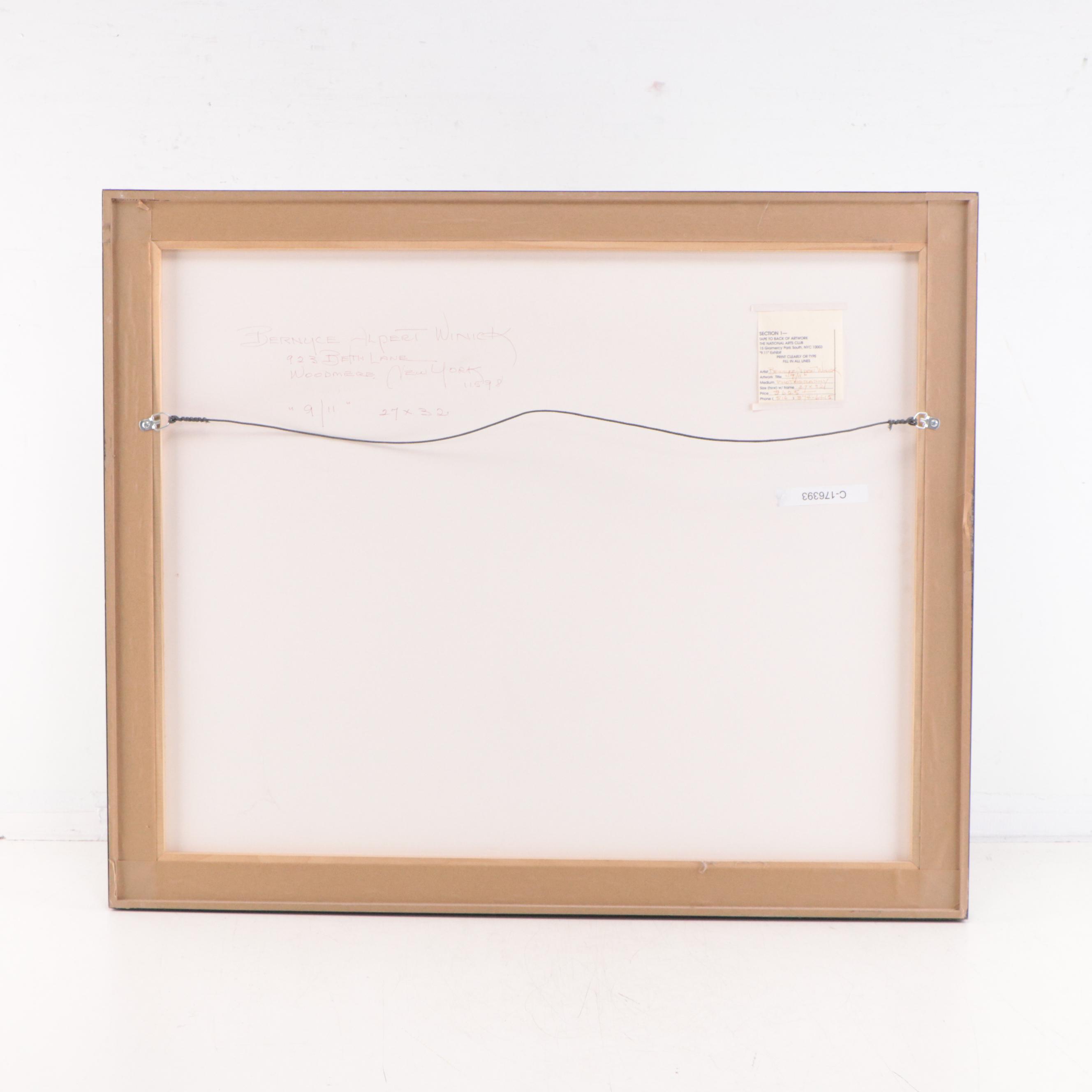 Bernyce Alpert Winick Silver Gelatin Photograph "9/11," 21st Century