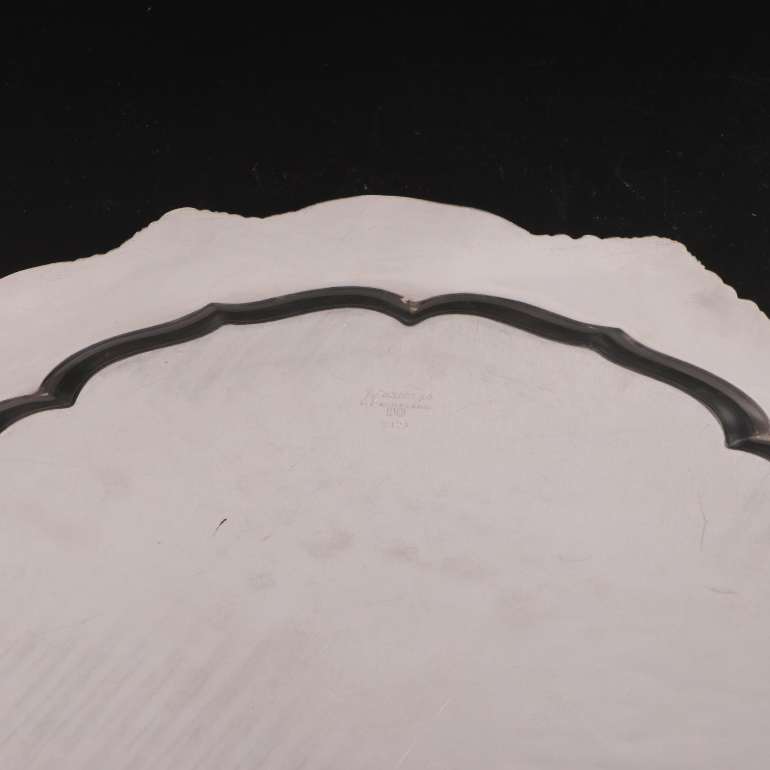 Ellis-Barker and Rogers Bros "Heritage" Silver Plate Trophy Salvers