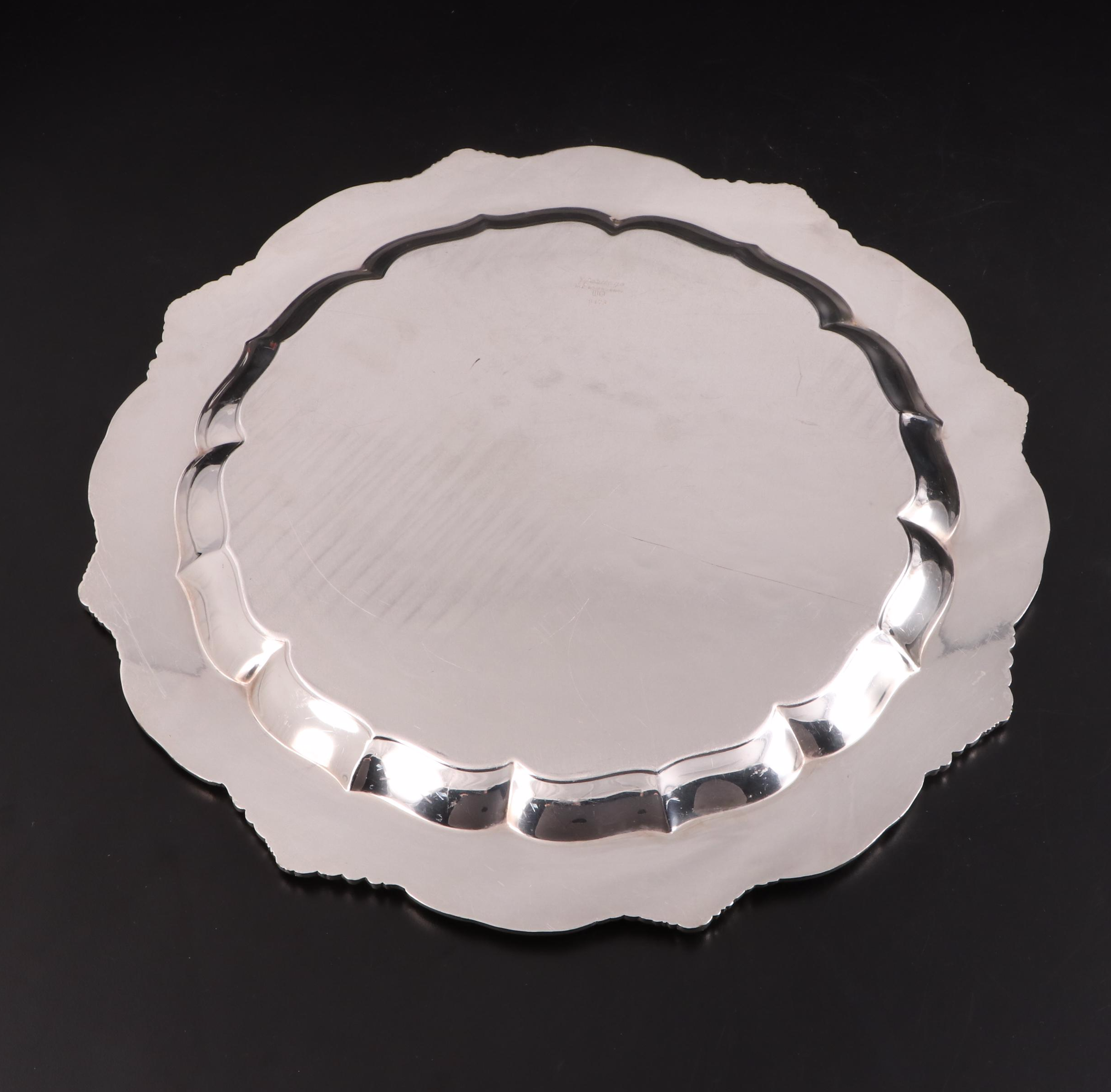 Ellis-Barker and Rogers Bros "Heritage" Silver Plate Trophy Salvers