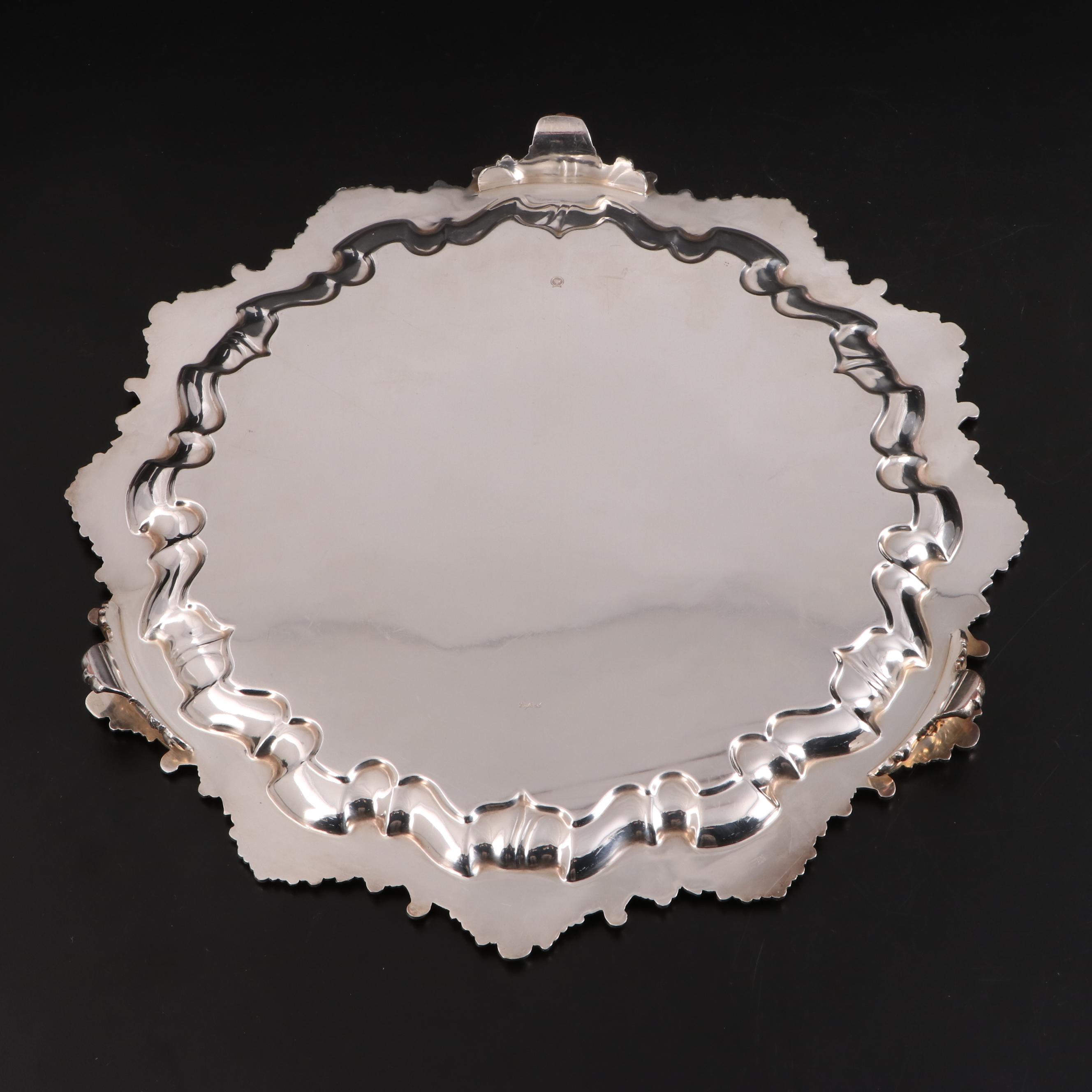 Ellis-Barker and Rogers Bros "Heritage" Silver Plate Trophy Salvers