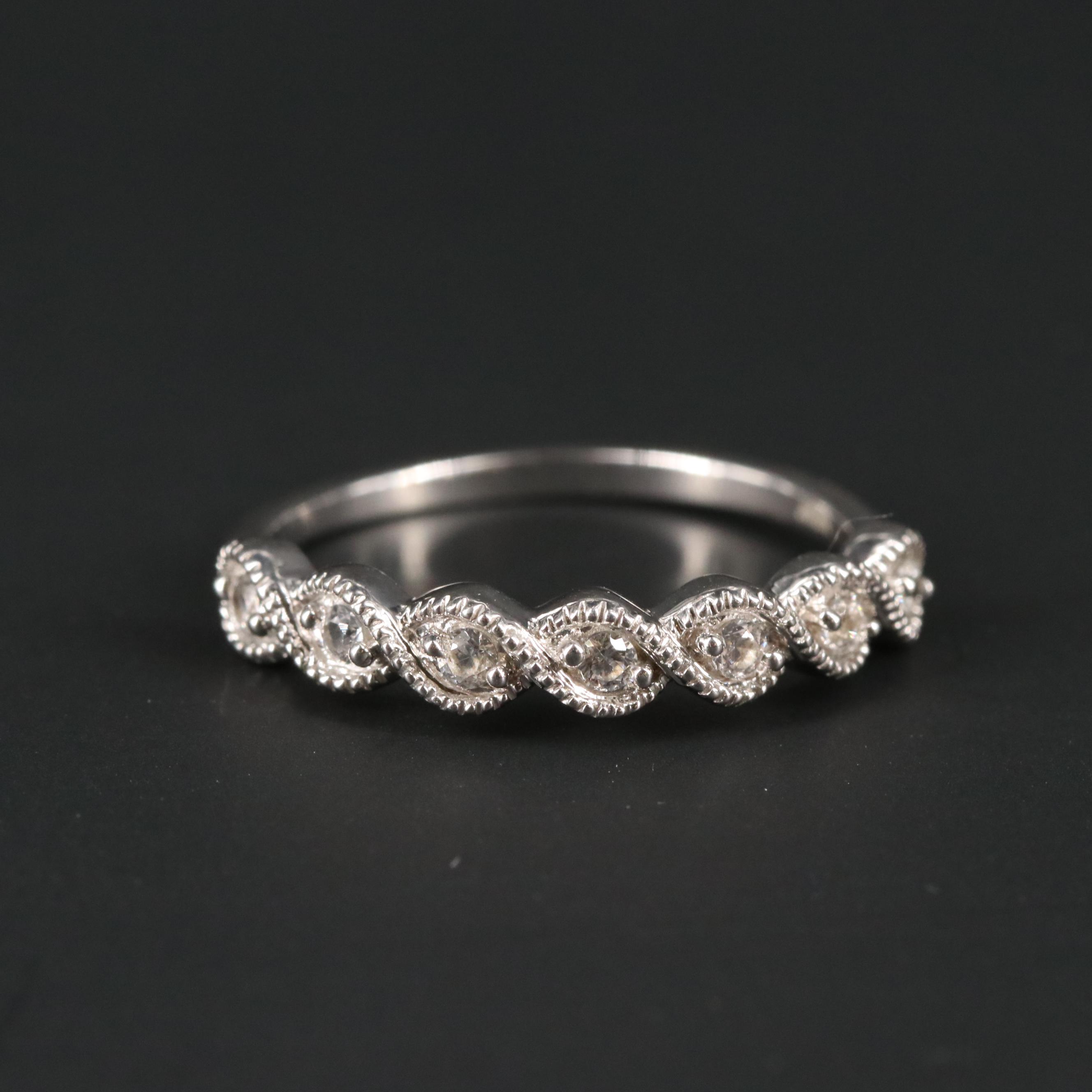 Sterling Silver Sapphire Ring