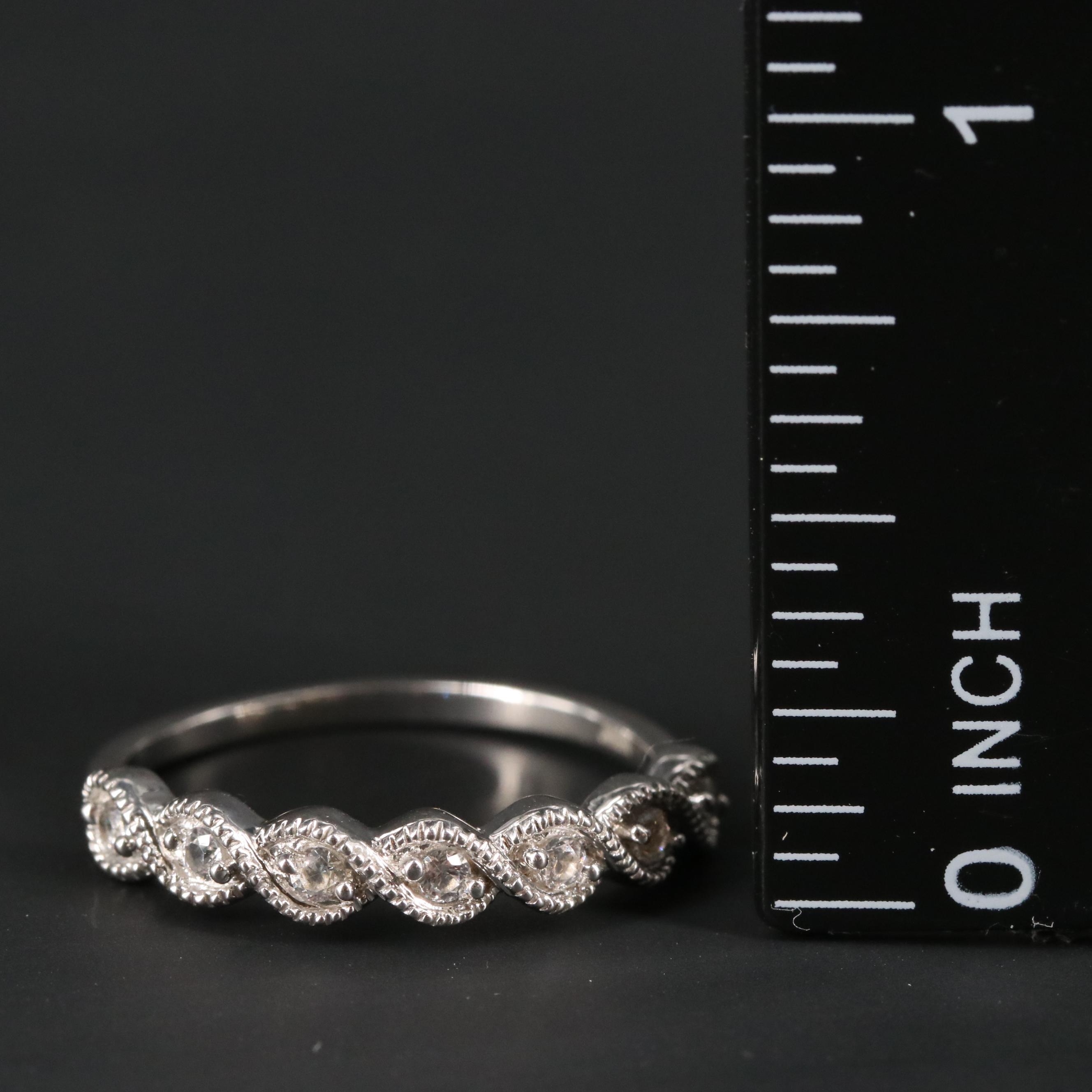 Sterling Silver Sapphire Ring