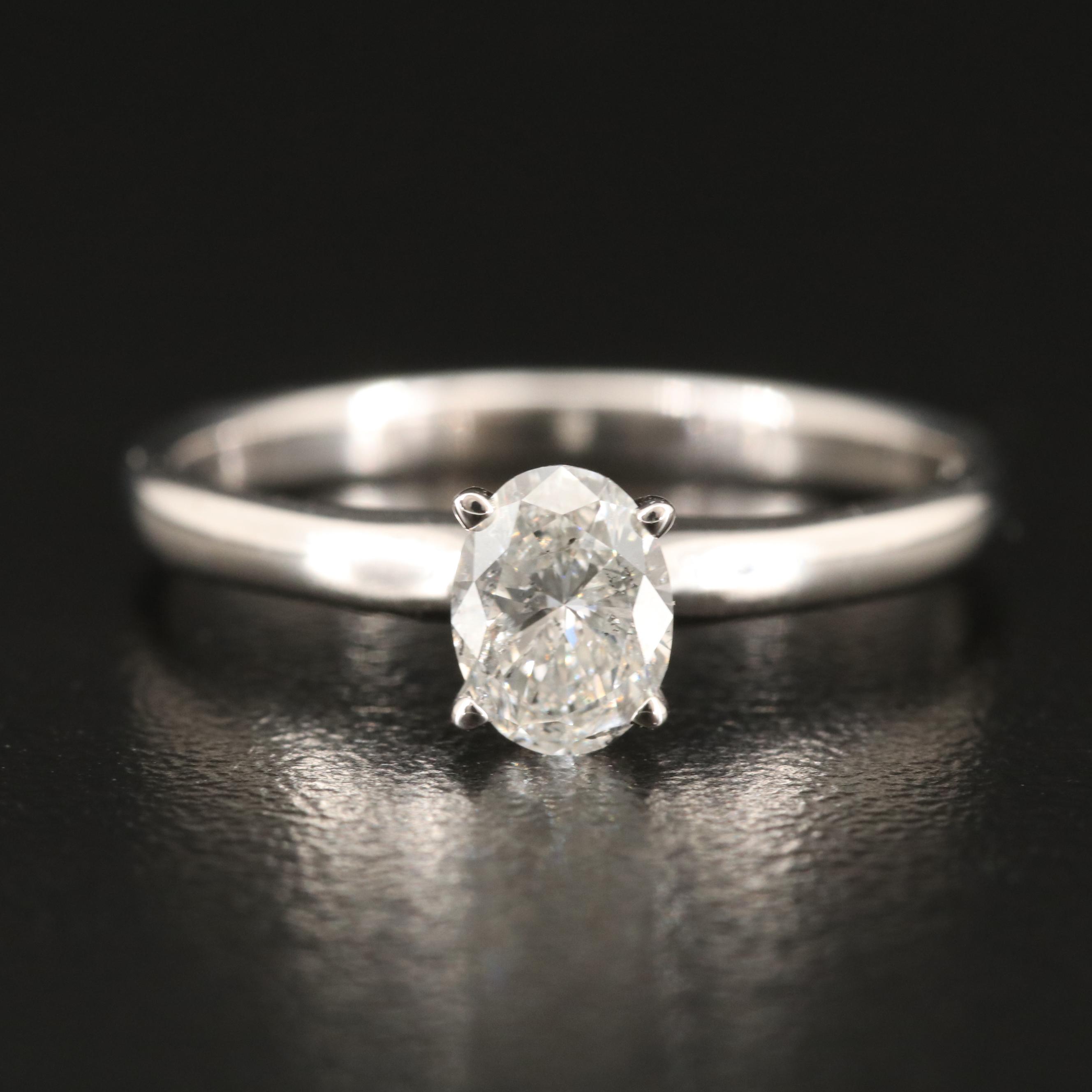 14K 0.50 CT Lab Grown Diamond Solitaire Ring