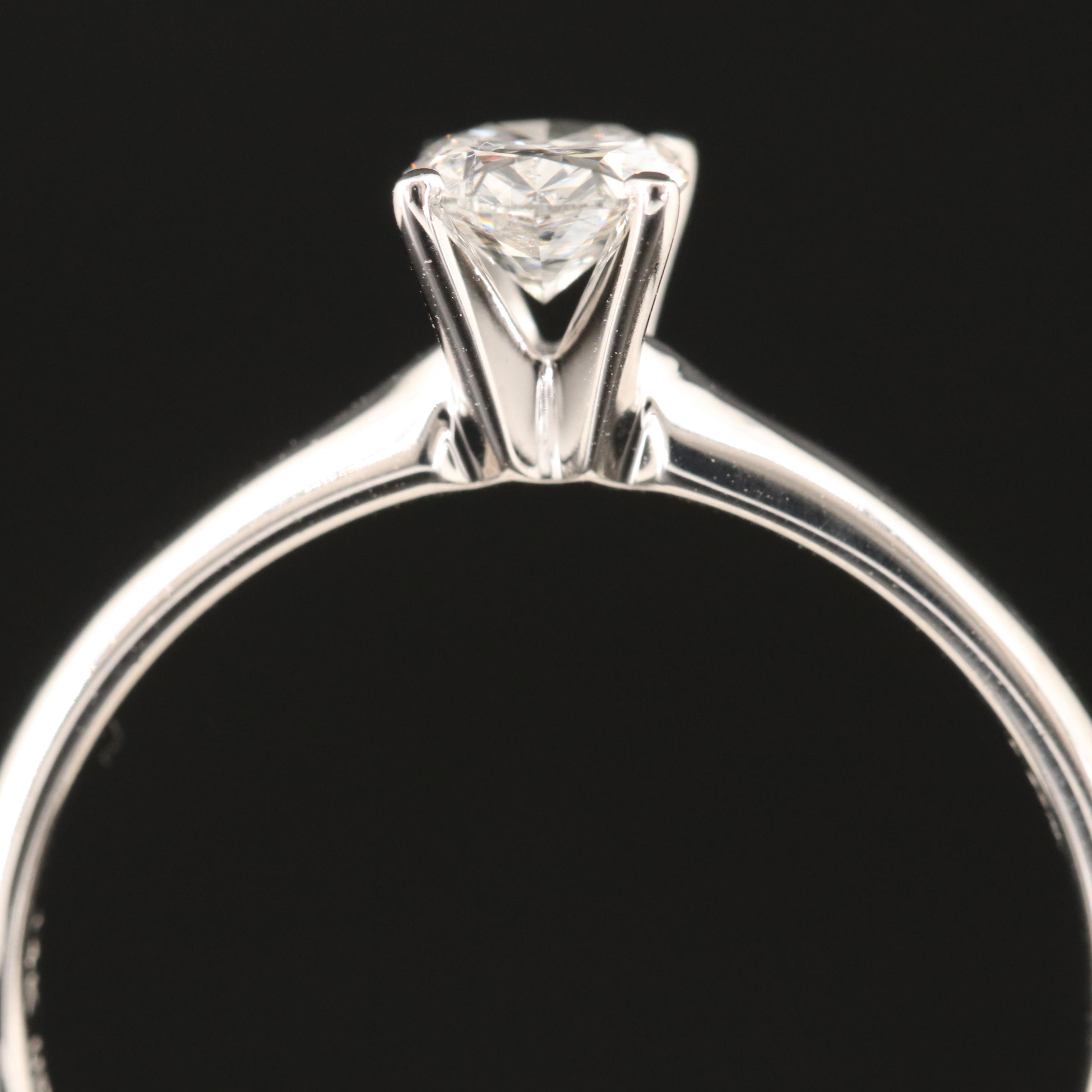 14K 0.50 CT Lab Grown Diamond Solitaire Ring