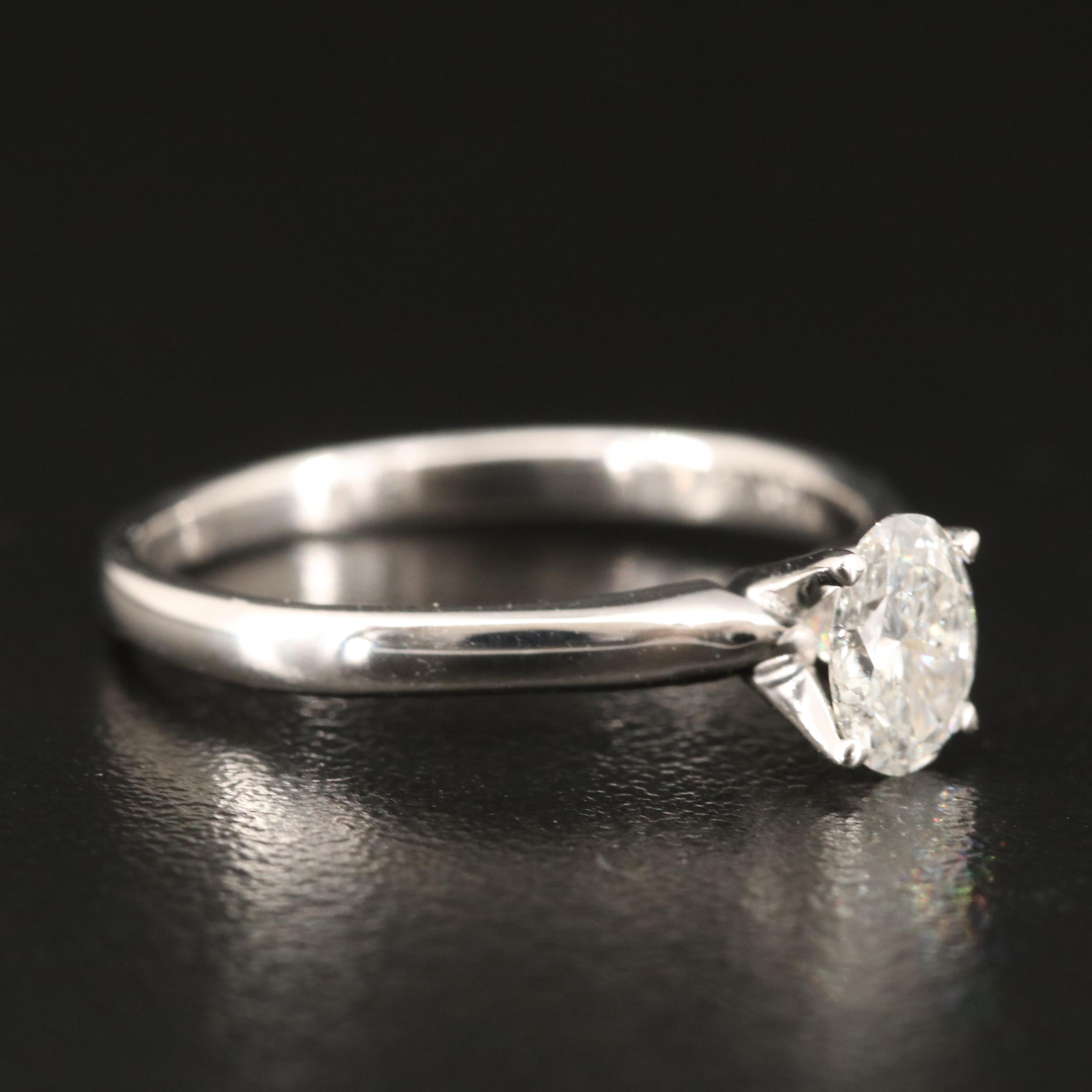 14K 0.50 CT Lab Grown Diamond Solitaire Ring