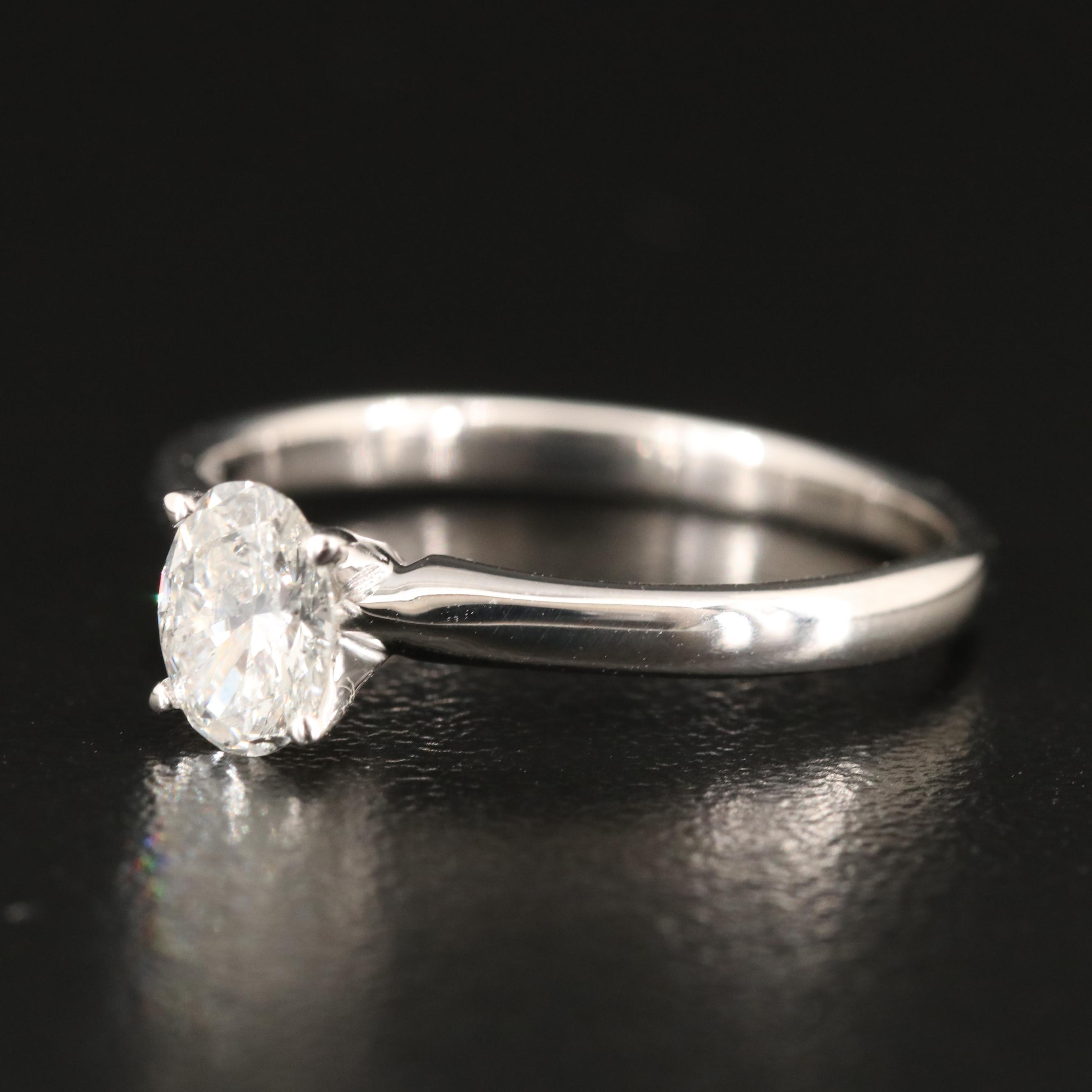 14K 0.50 CT Lab Grown Diamond Solitaire Ring