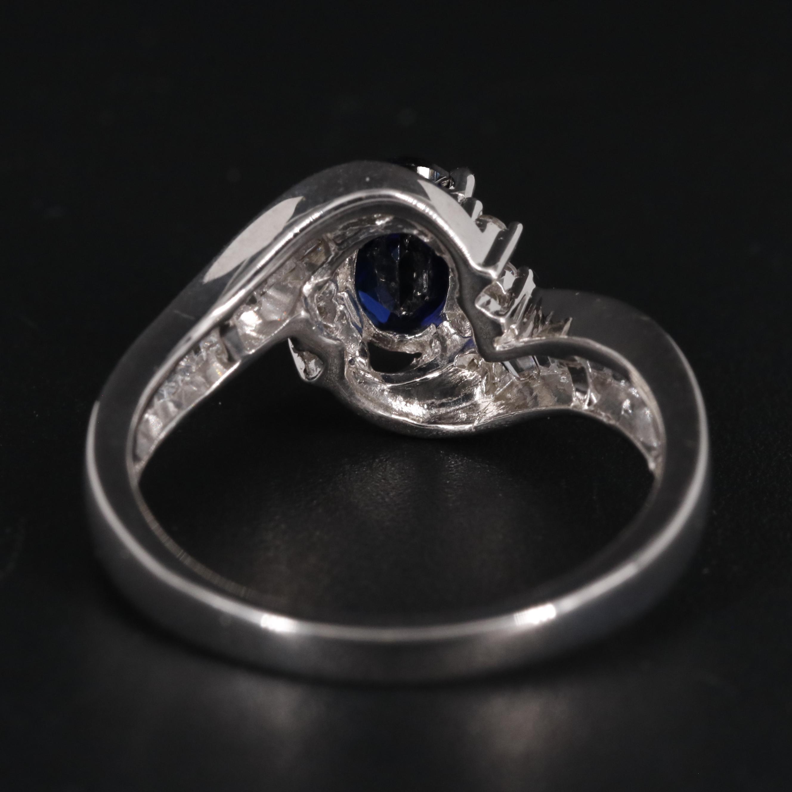 Sterling Silver Sapphire Ring