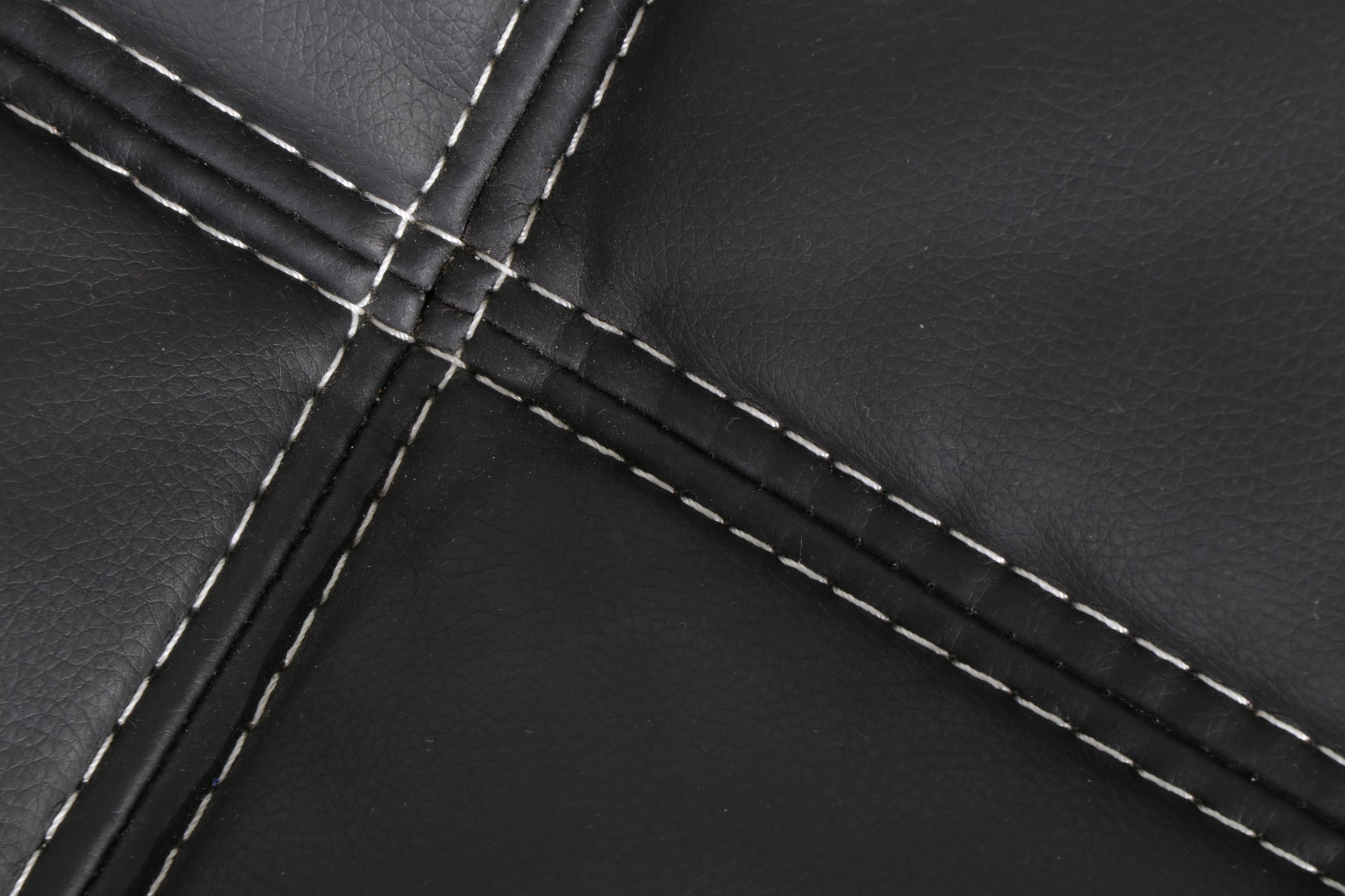 Lifestyle Solutions Stitched Faux Leather Convertible Sofa