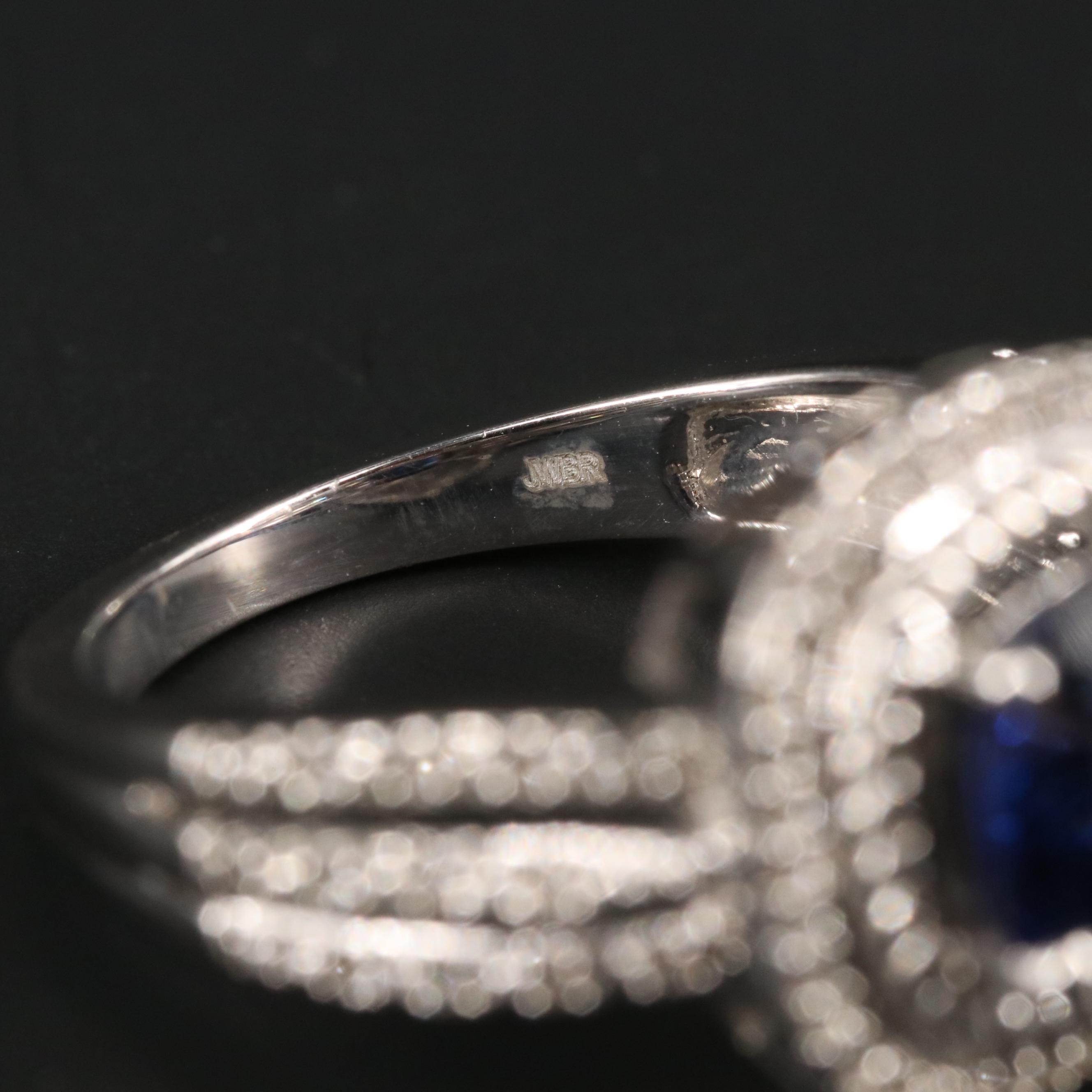 Sterling Silver Sapphire Ring
