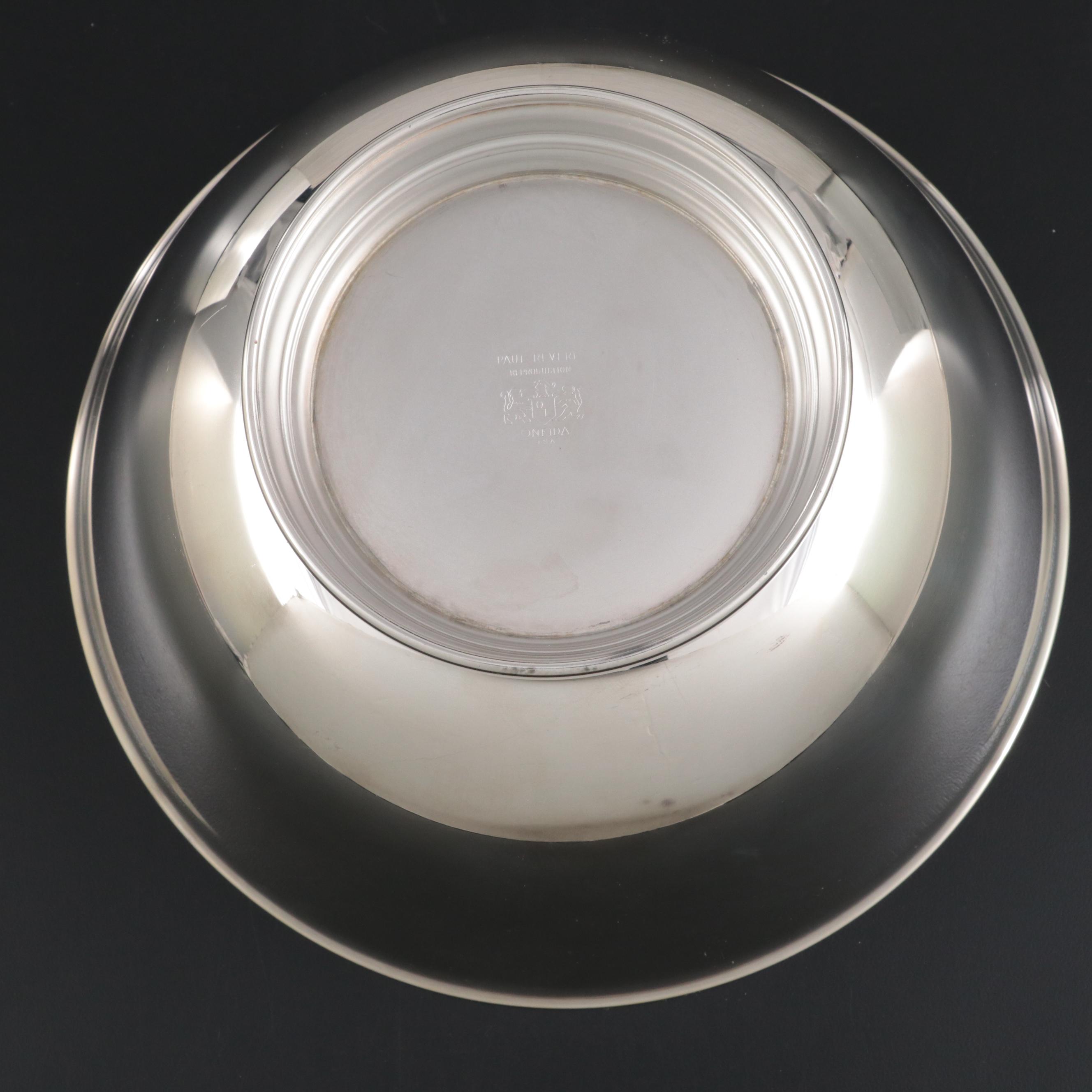 Oneida Silver Plate Reproduction Paul Revere Bowl