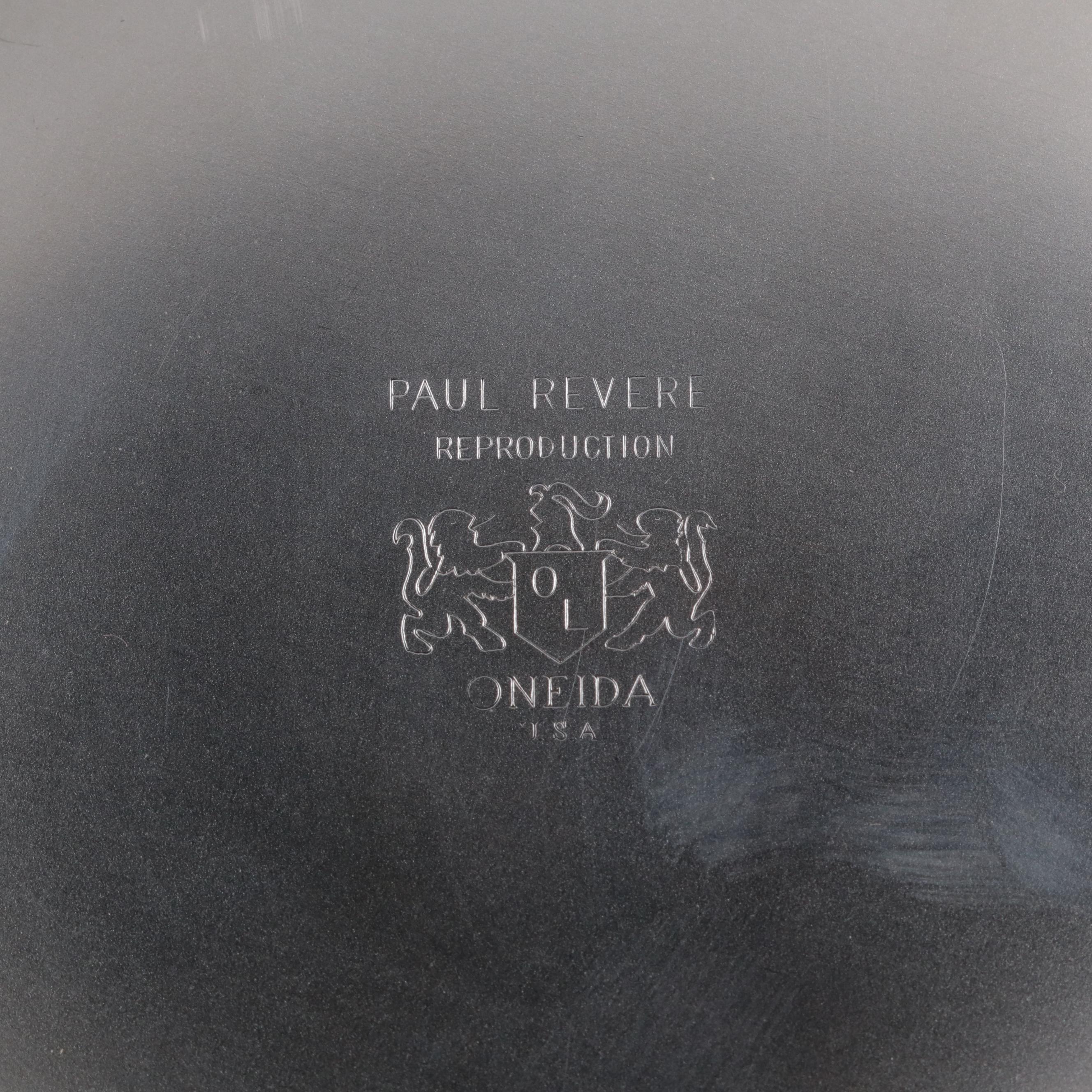 Oneida Silver Plate Reproduction Paul Revere Bowl