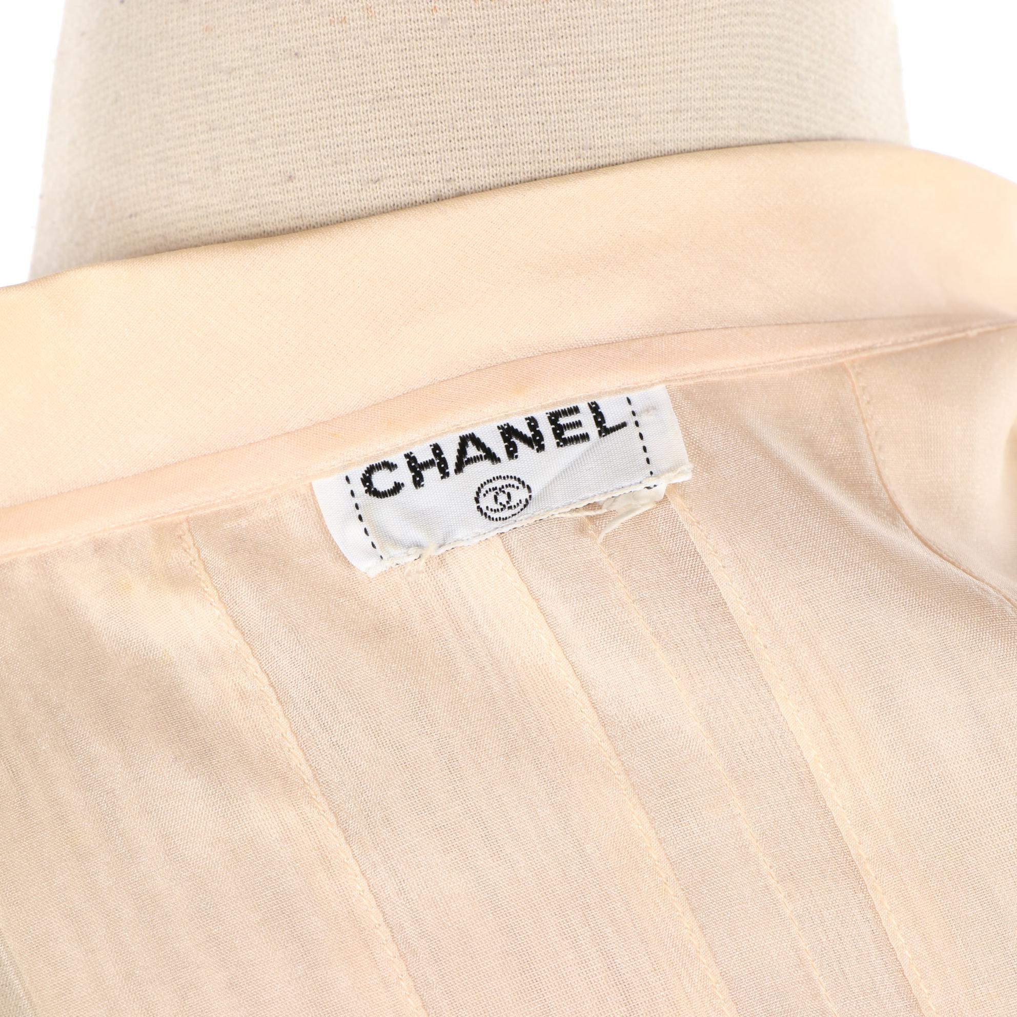 Chanel Silk Organza Blouse with Matching Camisole, 1980's