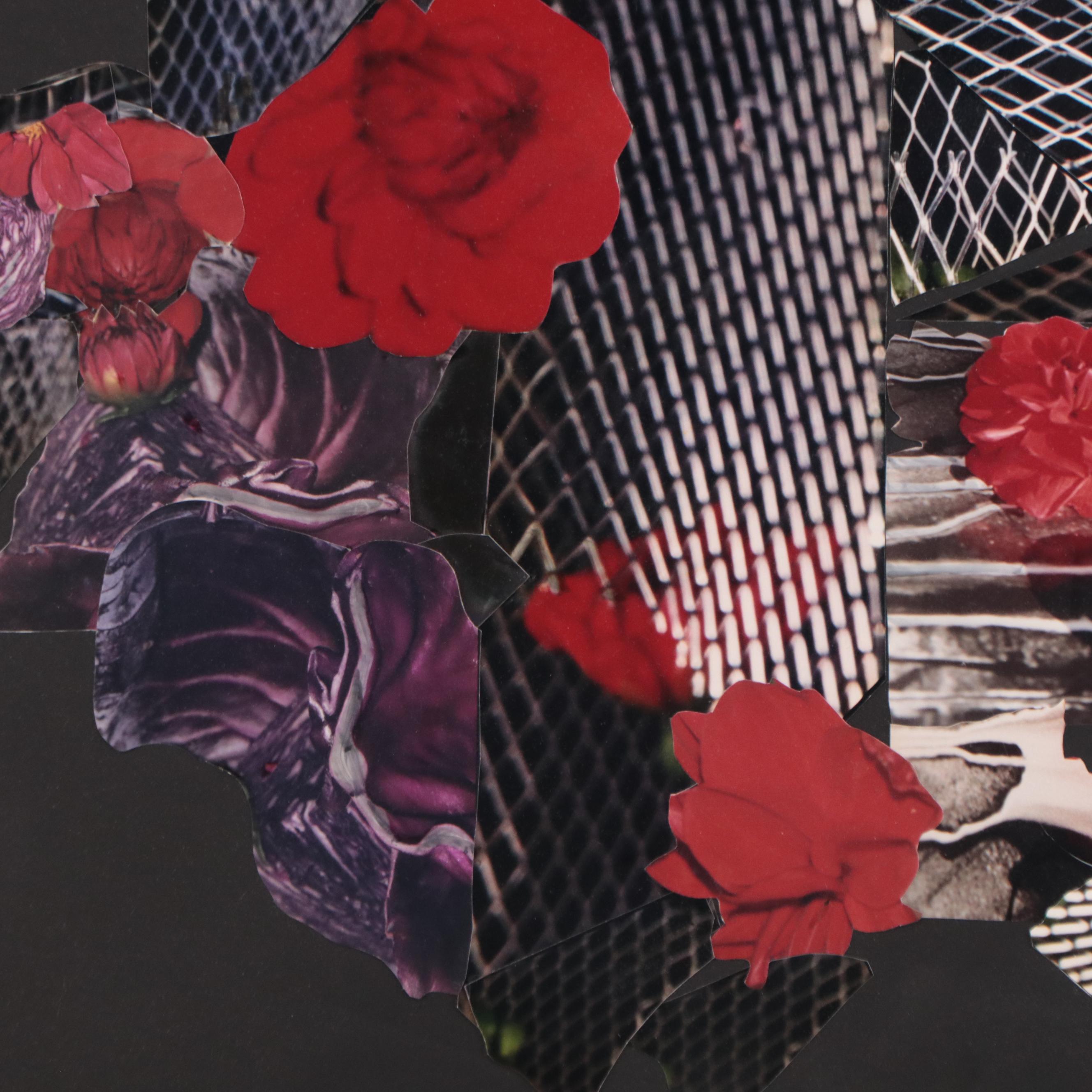 Bernyce Alpert Winick Mixed Mixed Print Collage of Flowers