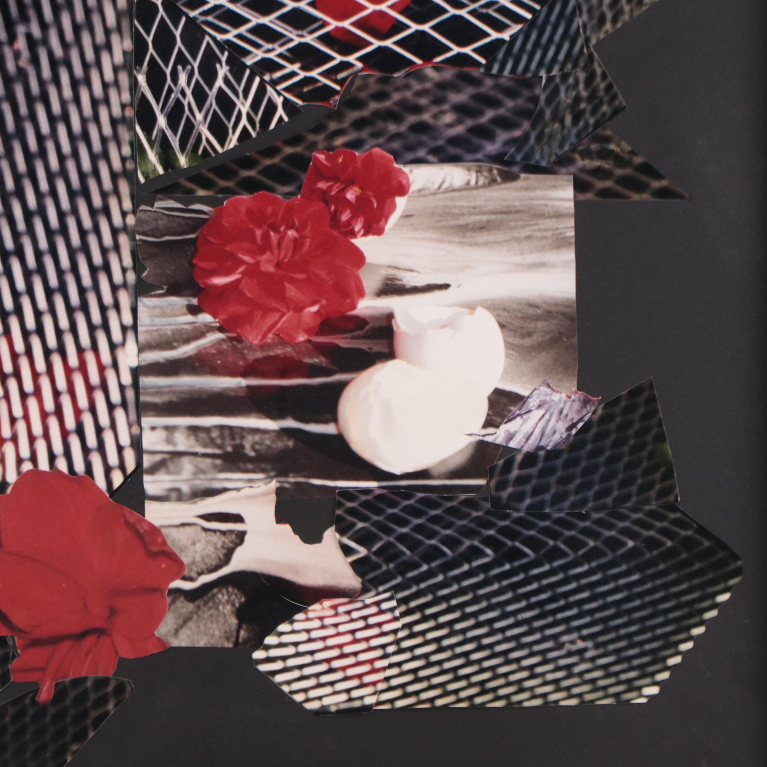 Bernyce Alpert Winick Mixed Mixed Print Collage of Flowers