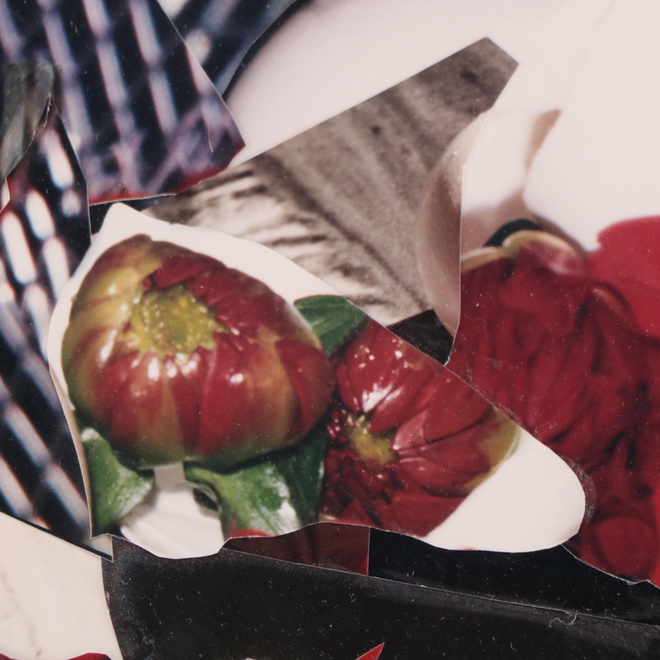 Bernyce Alpert Winick Mixed Mixed Print Collage of Flowers