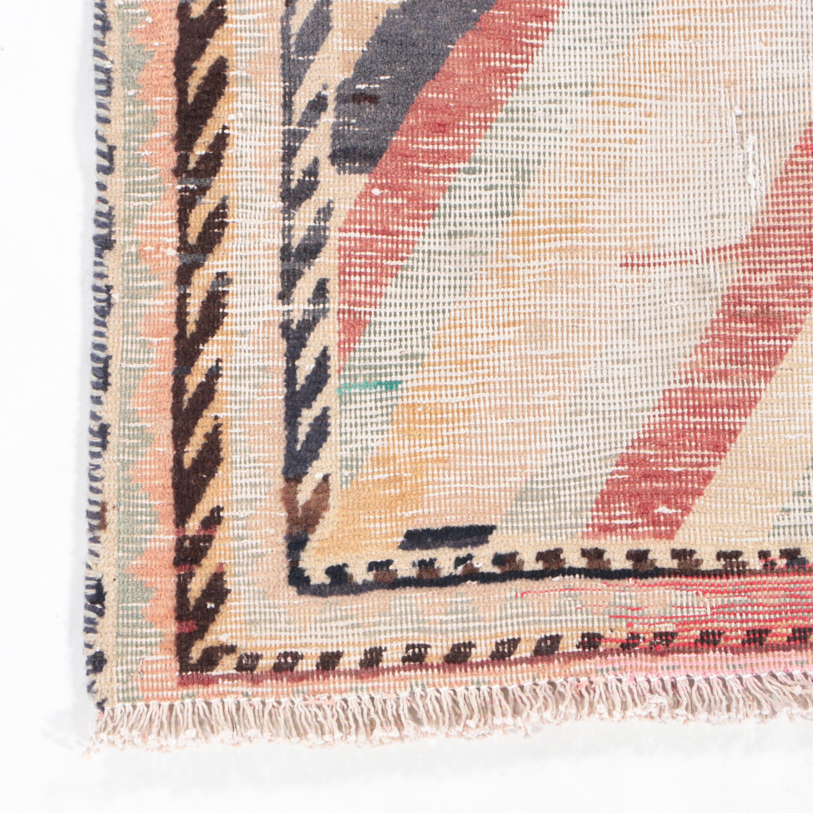 3'9 x 6'2 Hand-Knotted Persian Qashqai Area Rug