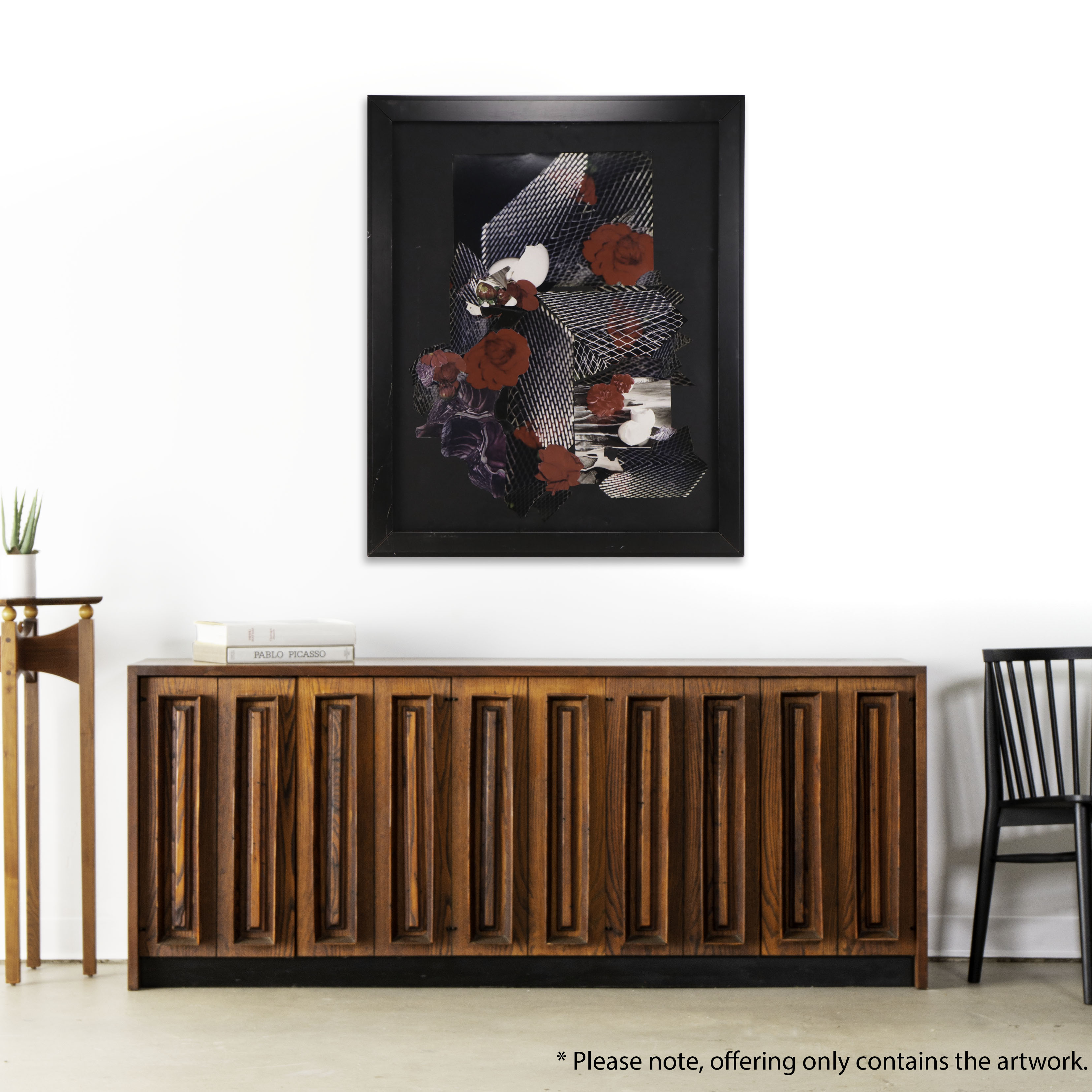 Bernyce Alpert Winick Mixed Mixed Print Collage of Flowers