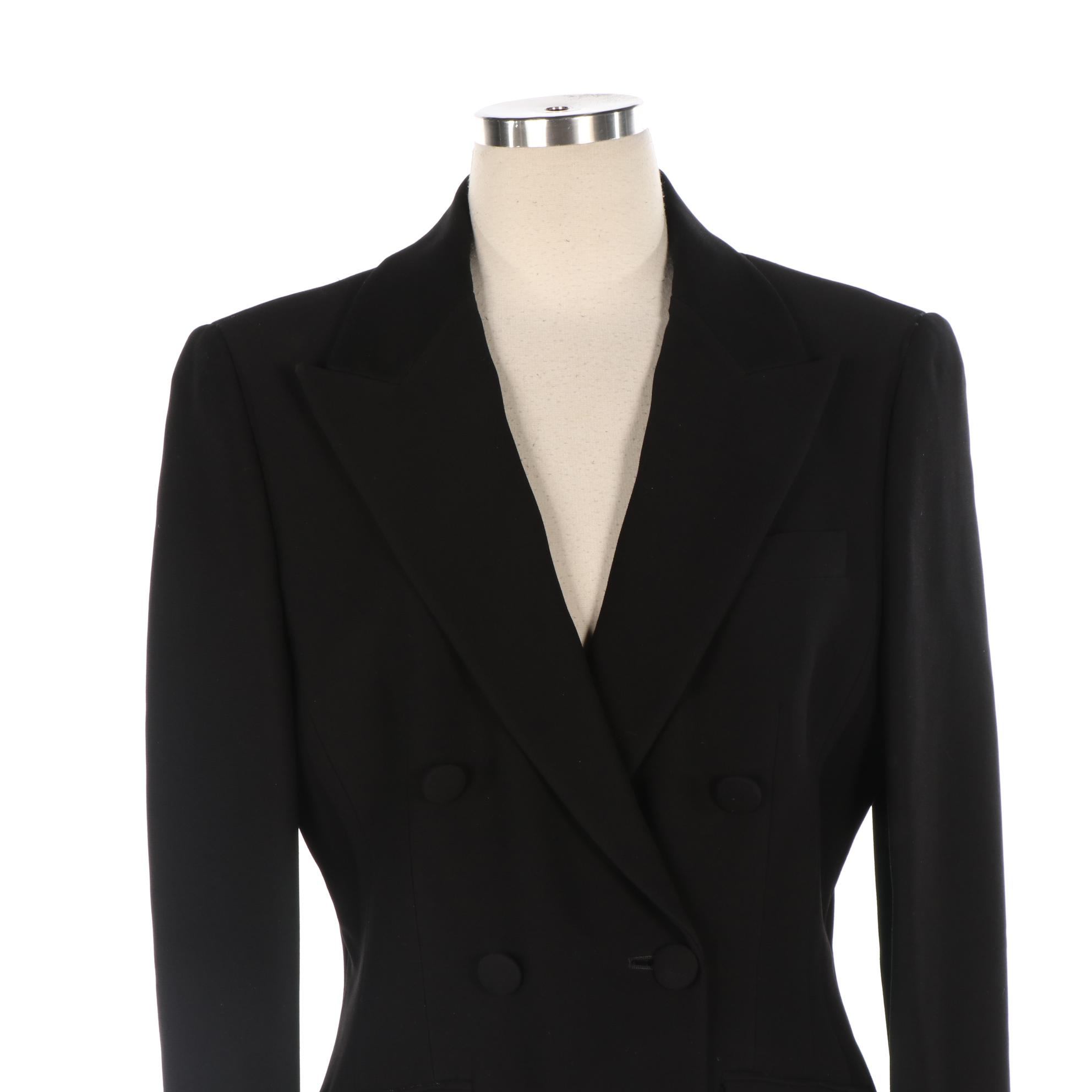 Prada Black Double-Breasted Blazer